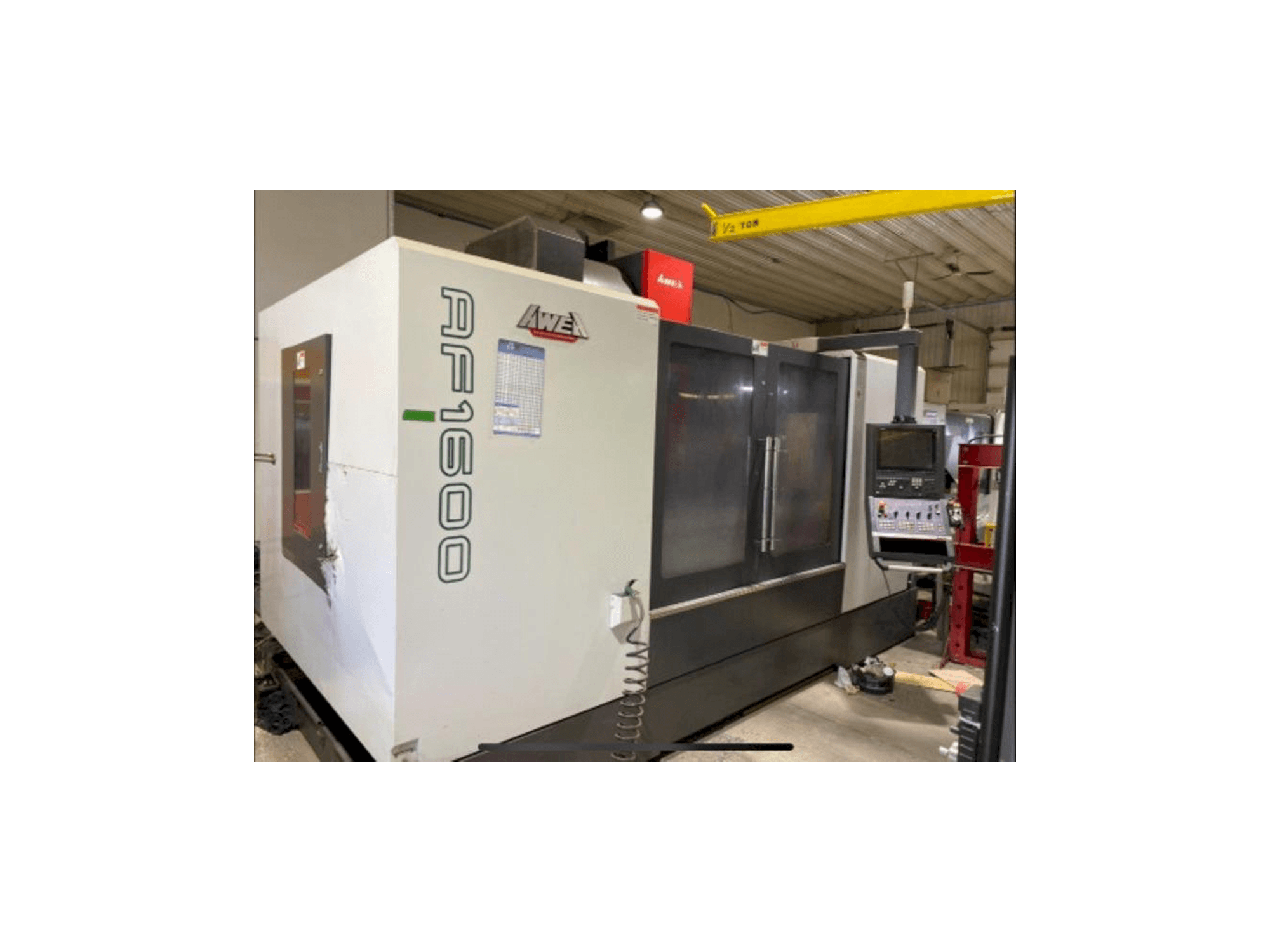 Vooraanzicht van AWEA AF-1600 machine