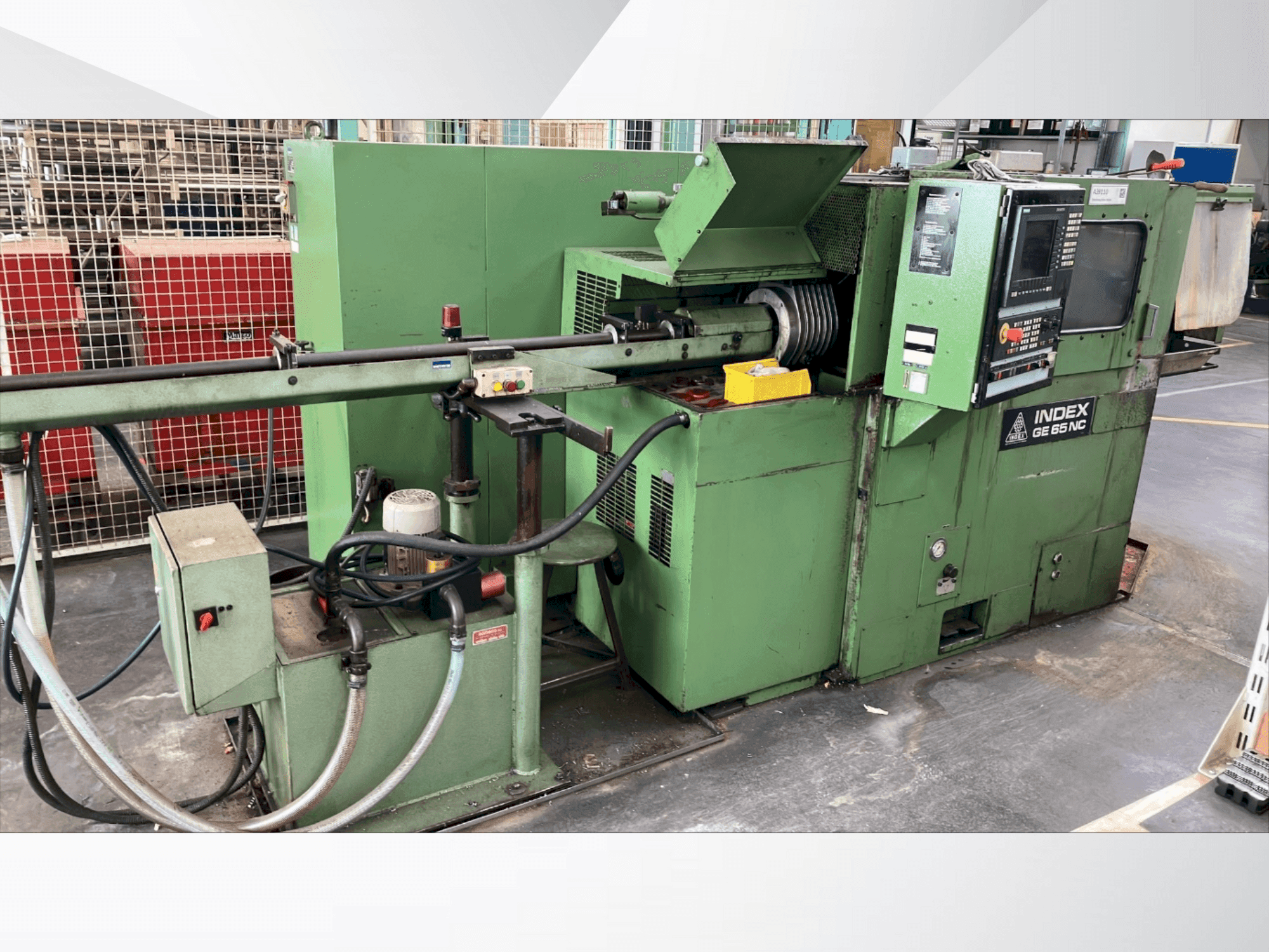 Vooraanzicht van Index GE65 NC machine