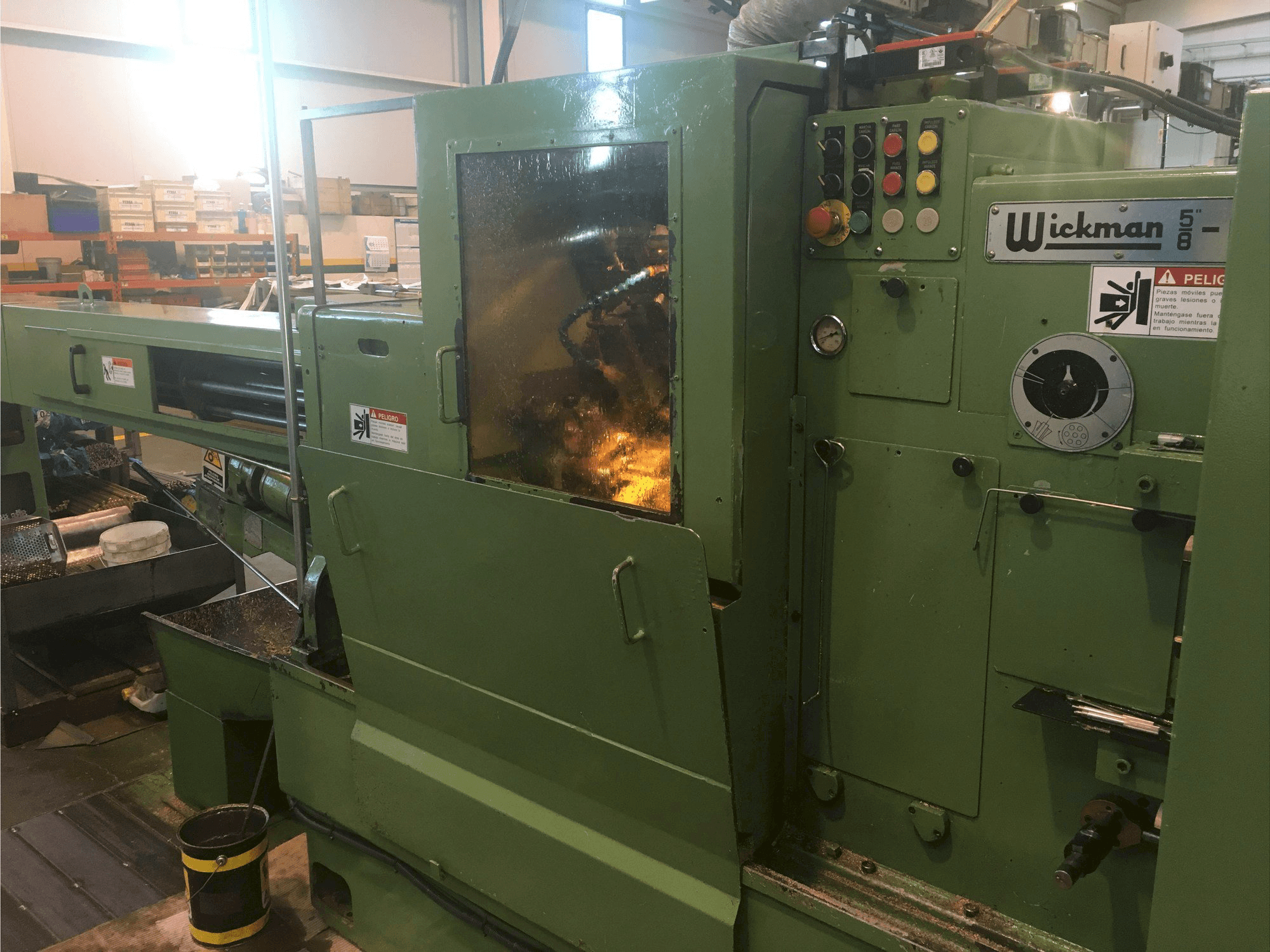 Vooraanzicht van Wickman 5/8-6 machine