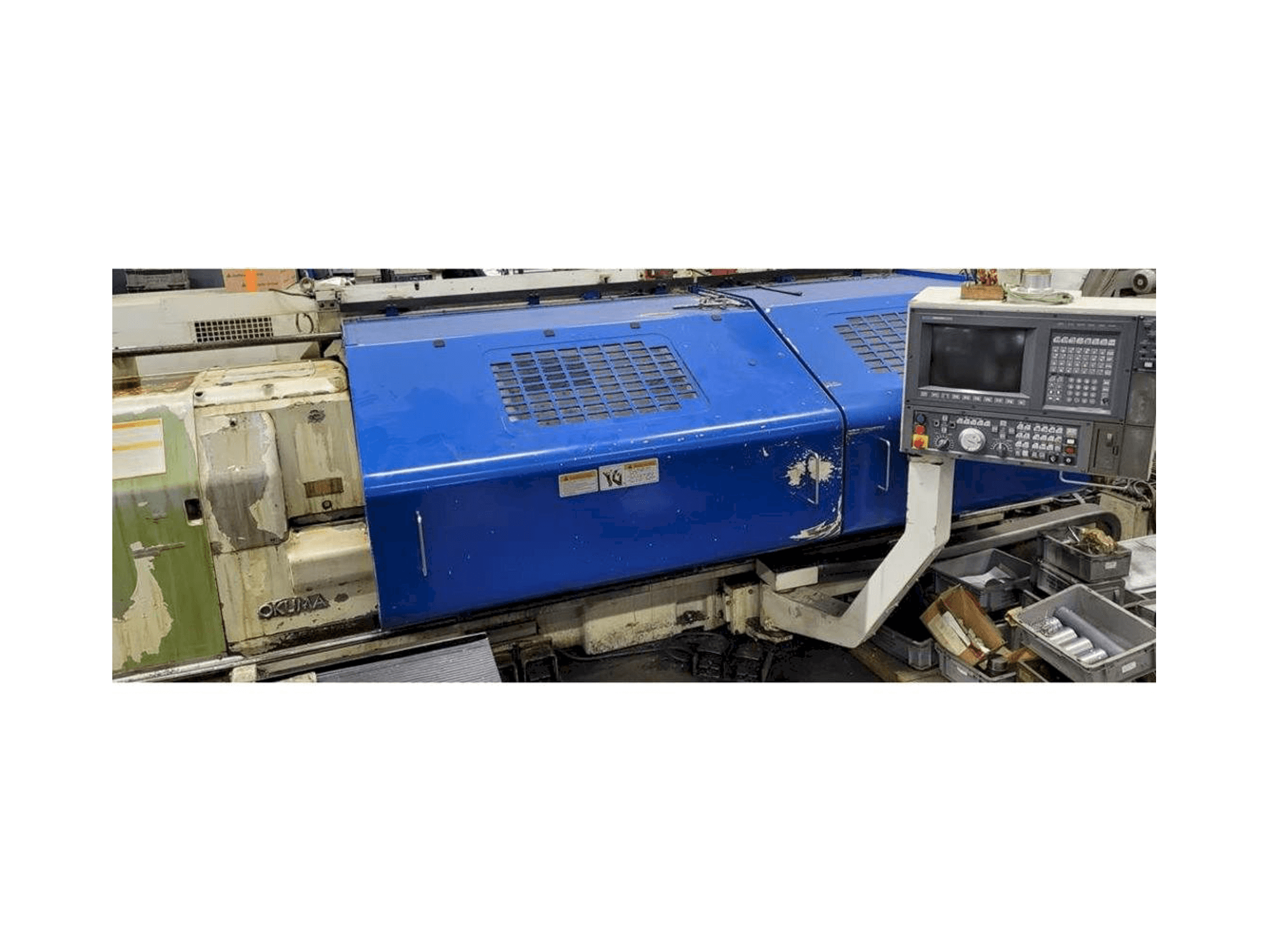 Vooraanzicht van Okuma LH35 machine