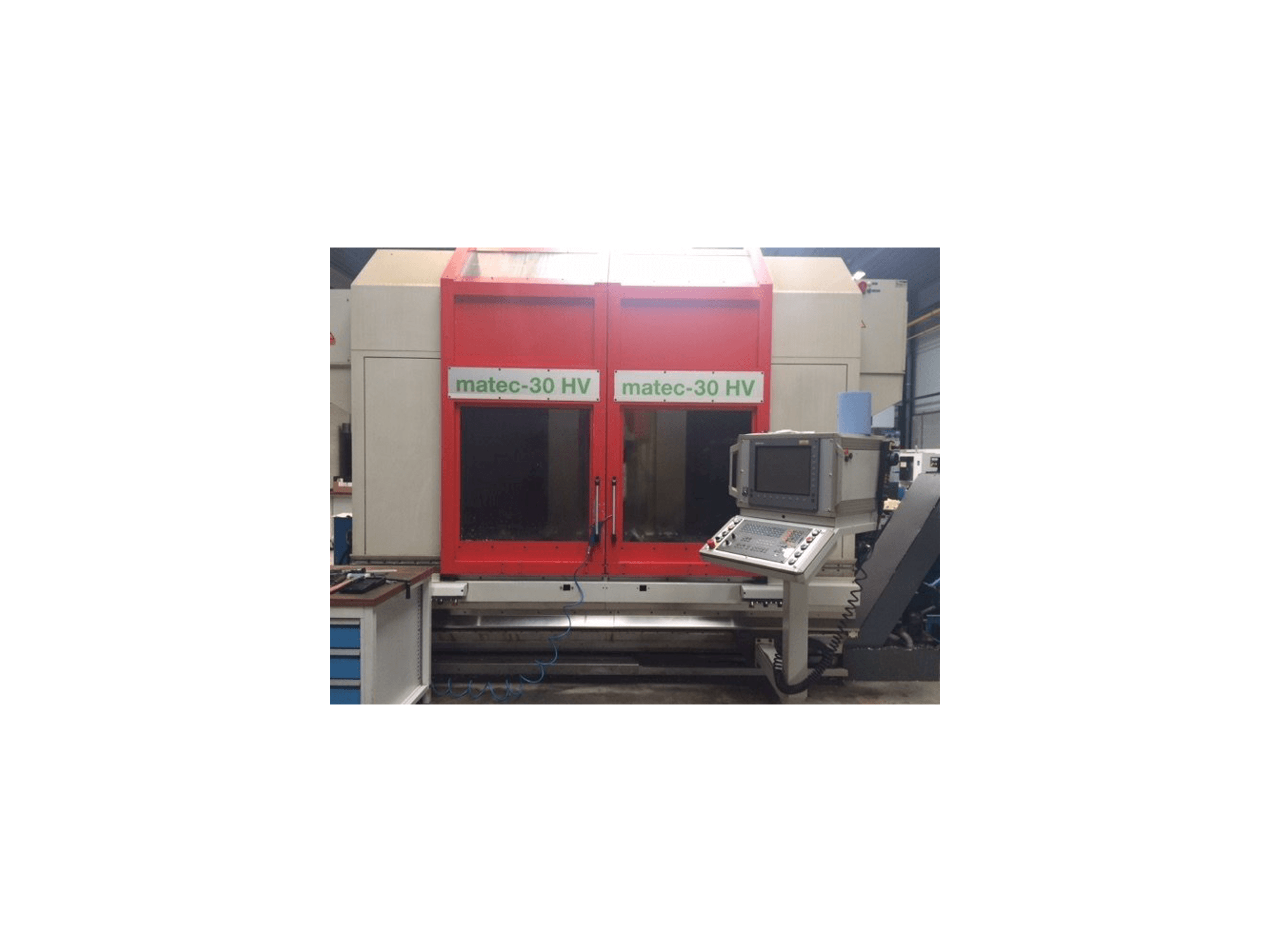 Vooraanzicht van Matec 30 HV machine