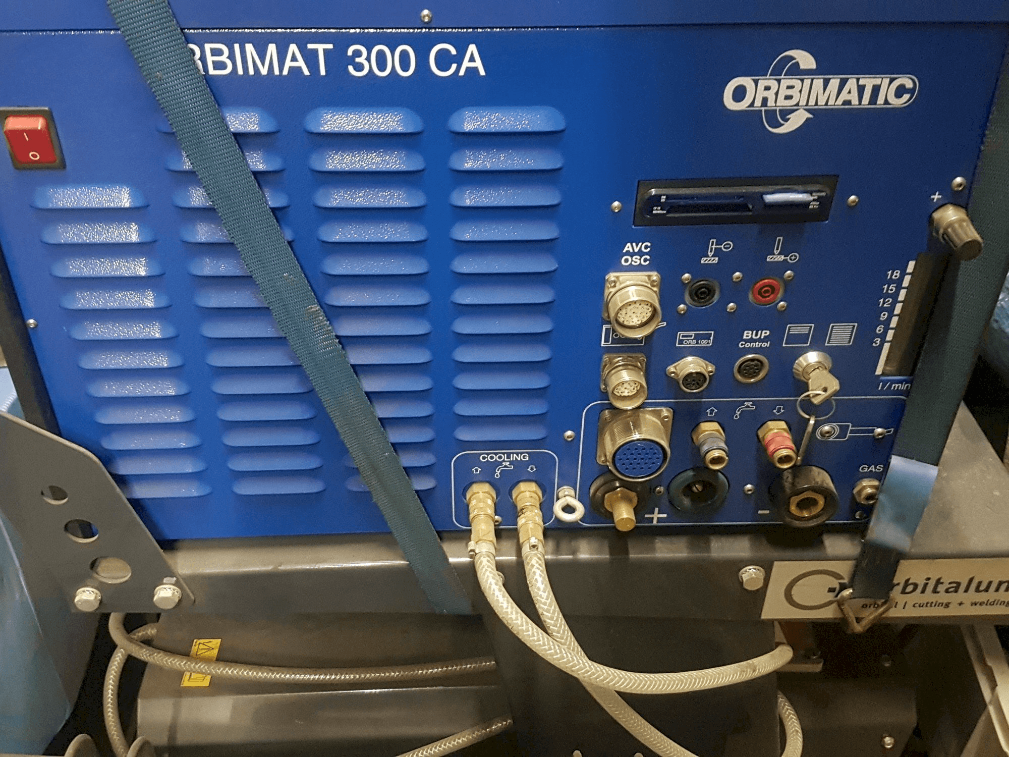 Vooraanzicht van Orbitalum ORBIMAT 300 CA AVC/OSC machine
