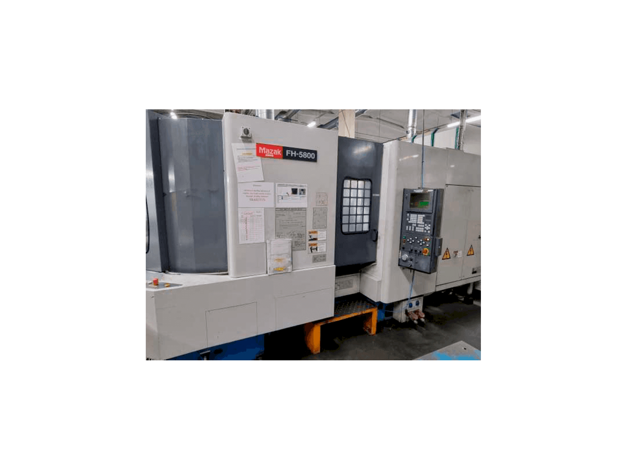 Vooraanzicht van Mazak FH 5800 machine