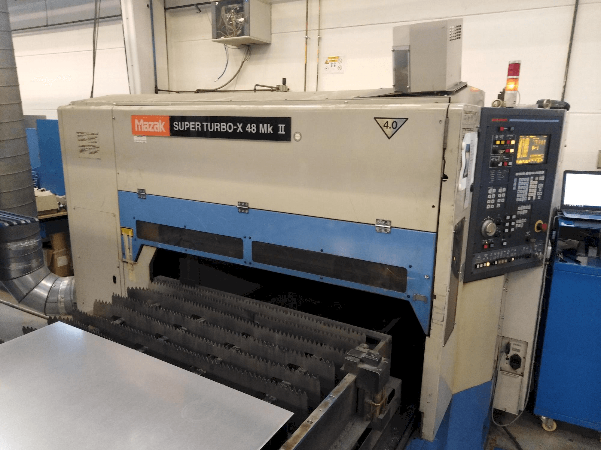 Vooraanzicht van Mazak stx-48 Mark II machine