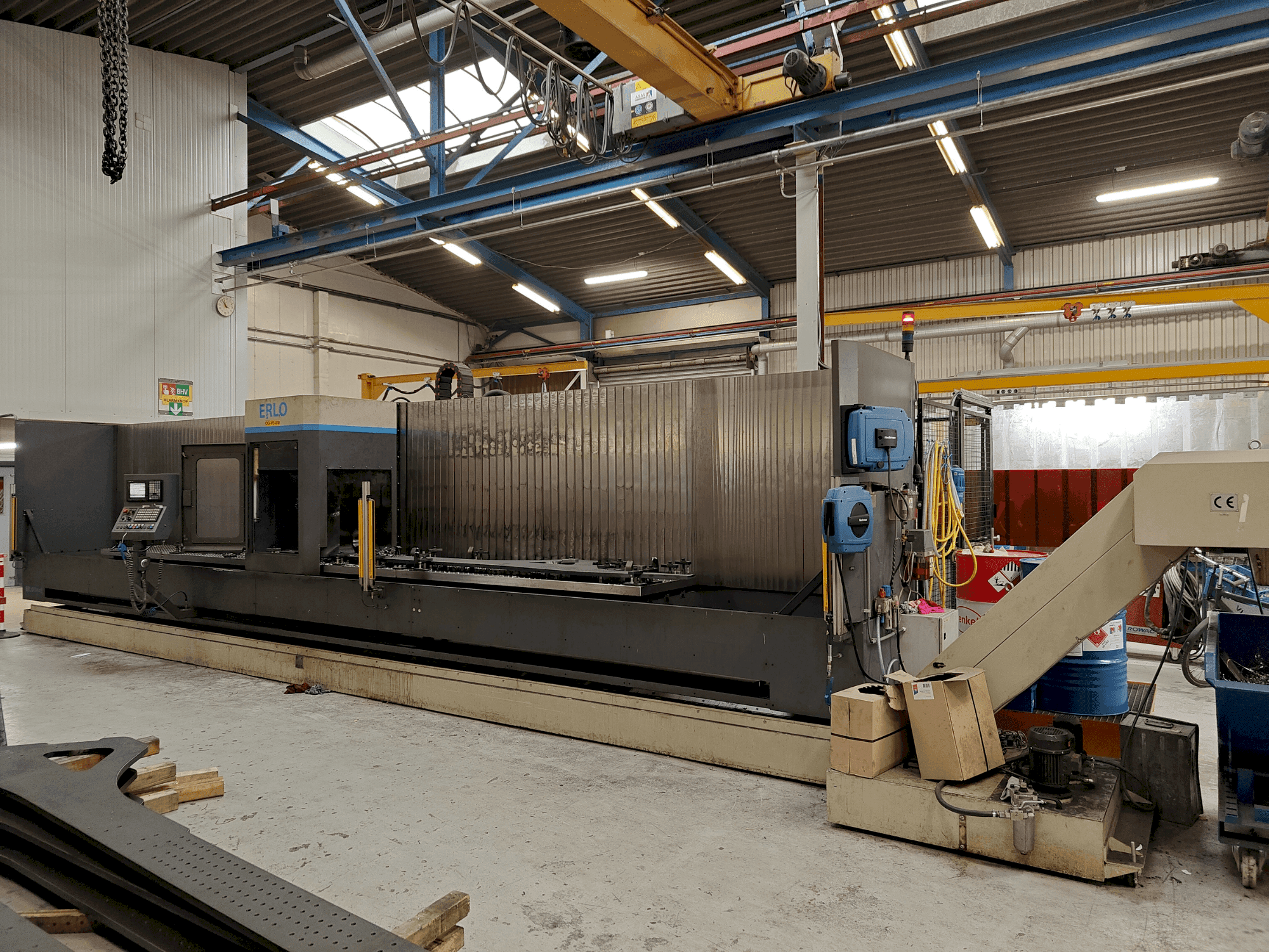 Vooraanzicht van Erlo TH-40 machine