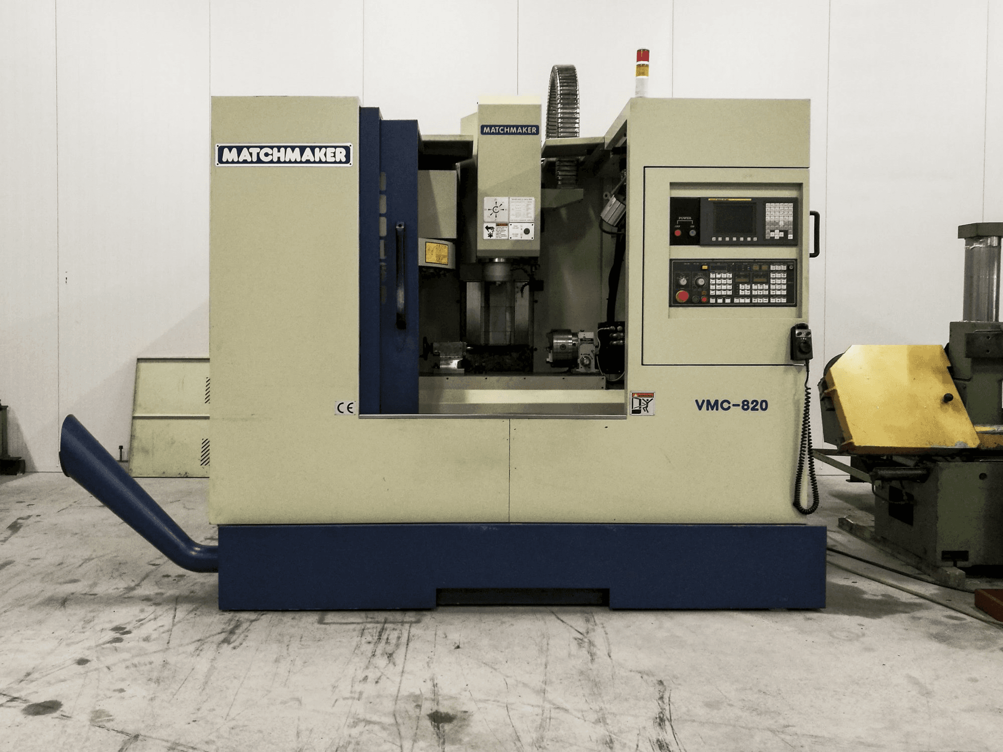 Vooraanzicht van Matchmaker VMC-820 machine