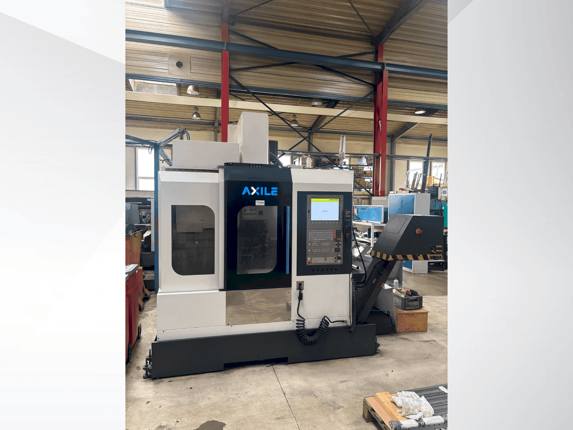 Vooraanzicht van AXILE V4 machine