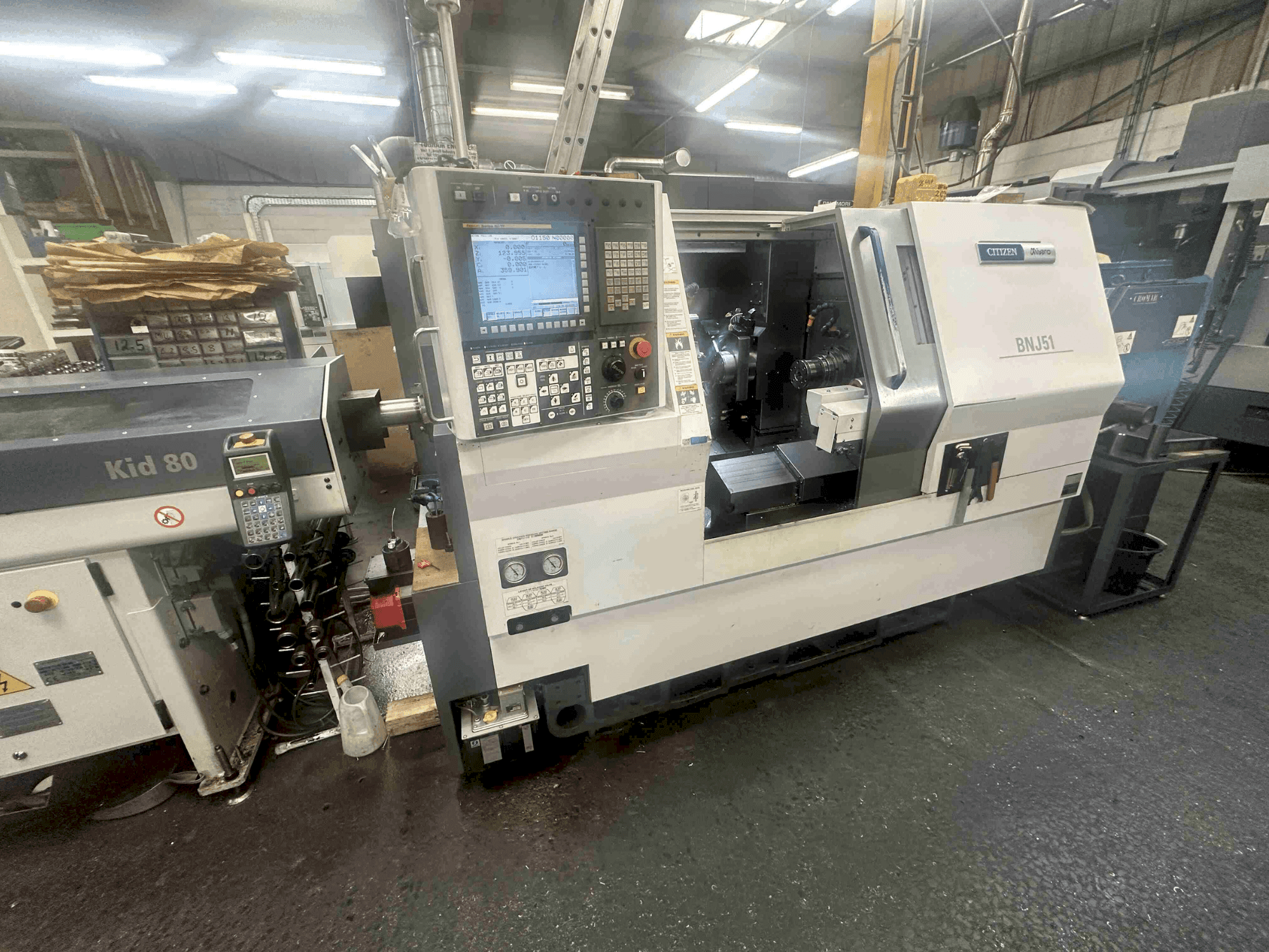 Vooraanzicht van Citizen Miyano BNJ-51 machine