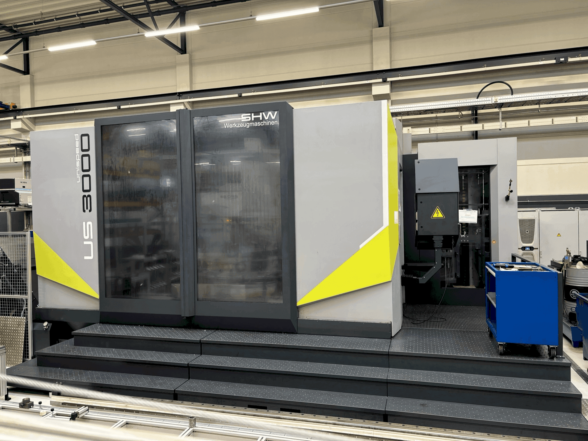 Vooraanzicht van SHW Unispeed 3000 machine