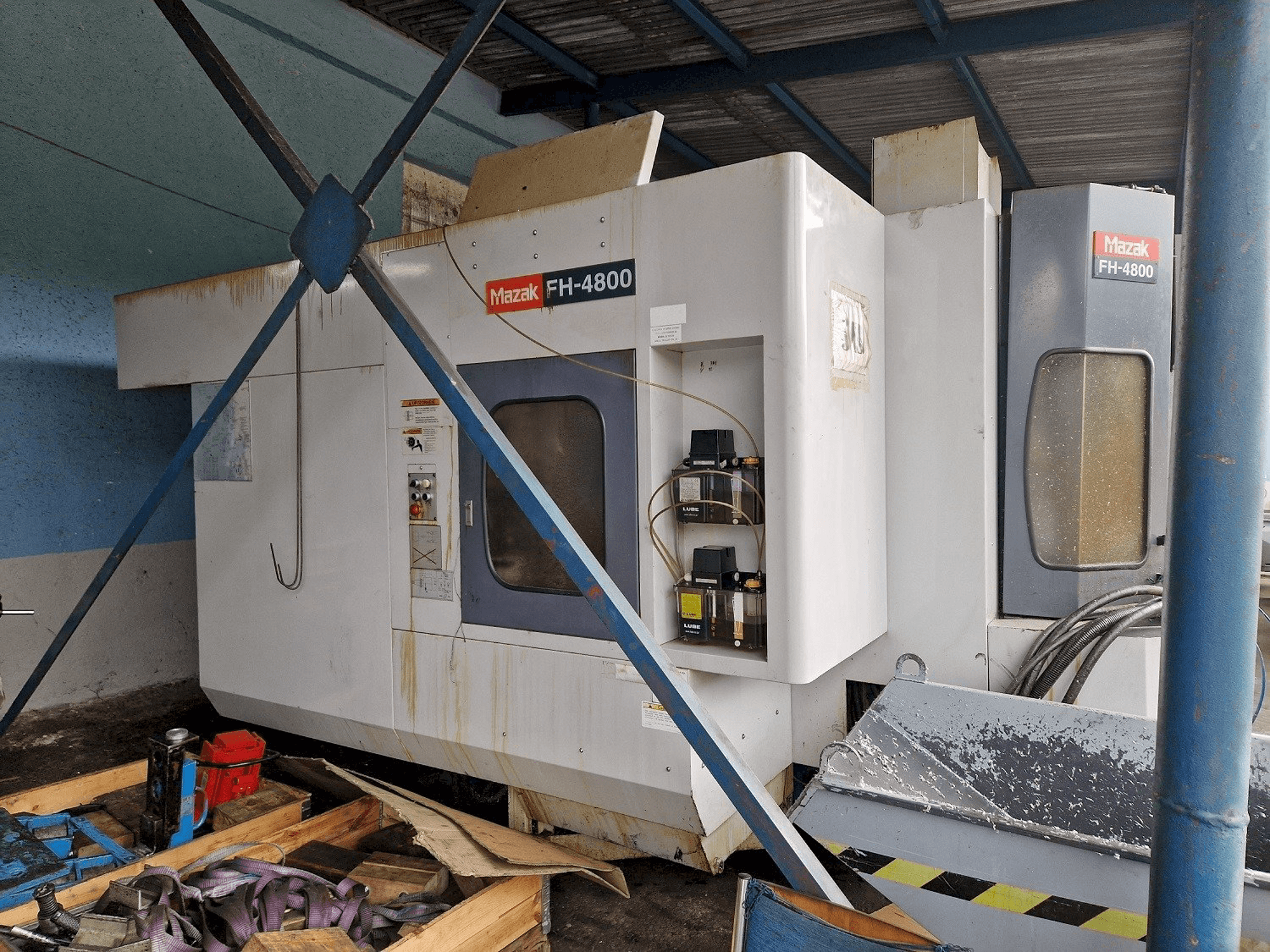 Vooraanzicht van Mazak machine