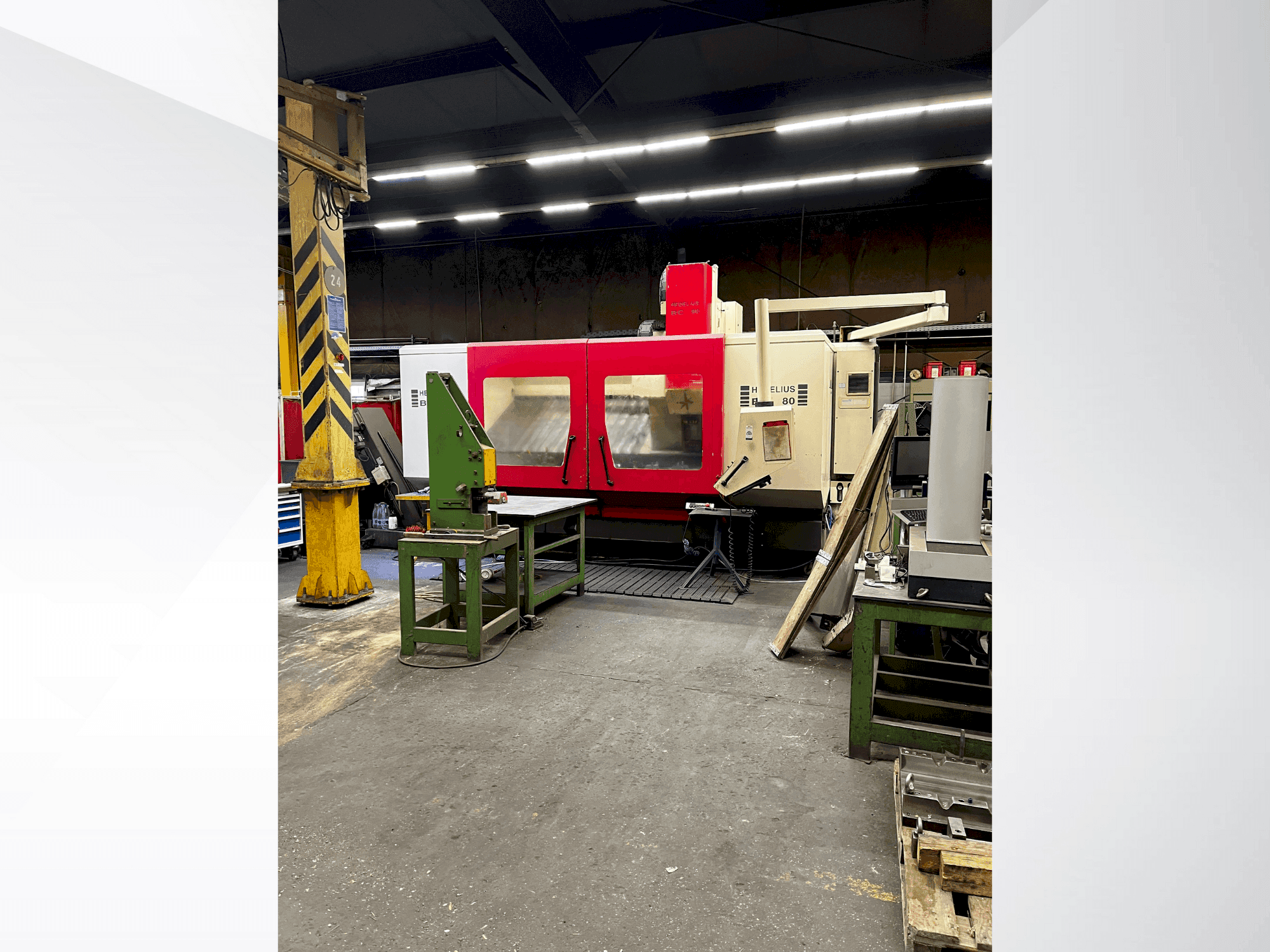 Vooraanzicht van HEDELIUS BC 80 machine