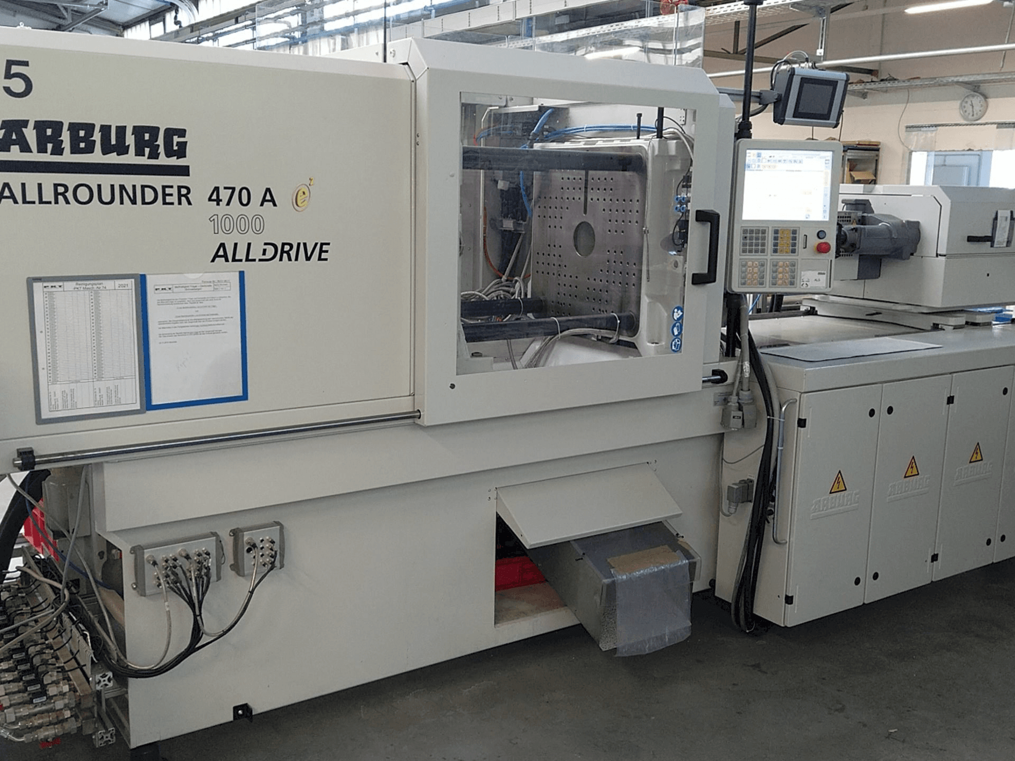 Vooraanzicht van Arburg Allrounder 470 A 1000-400 machine