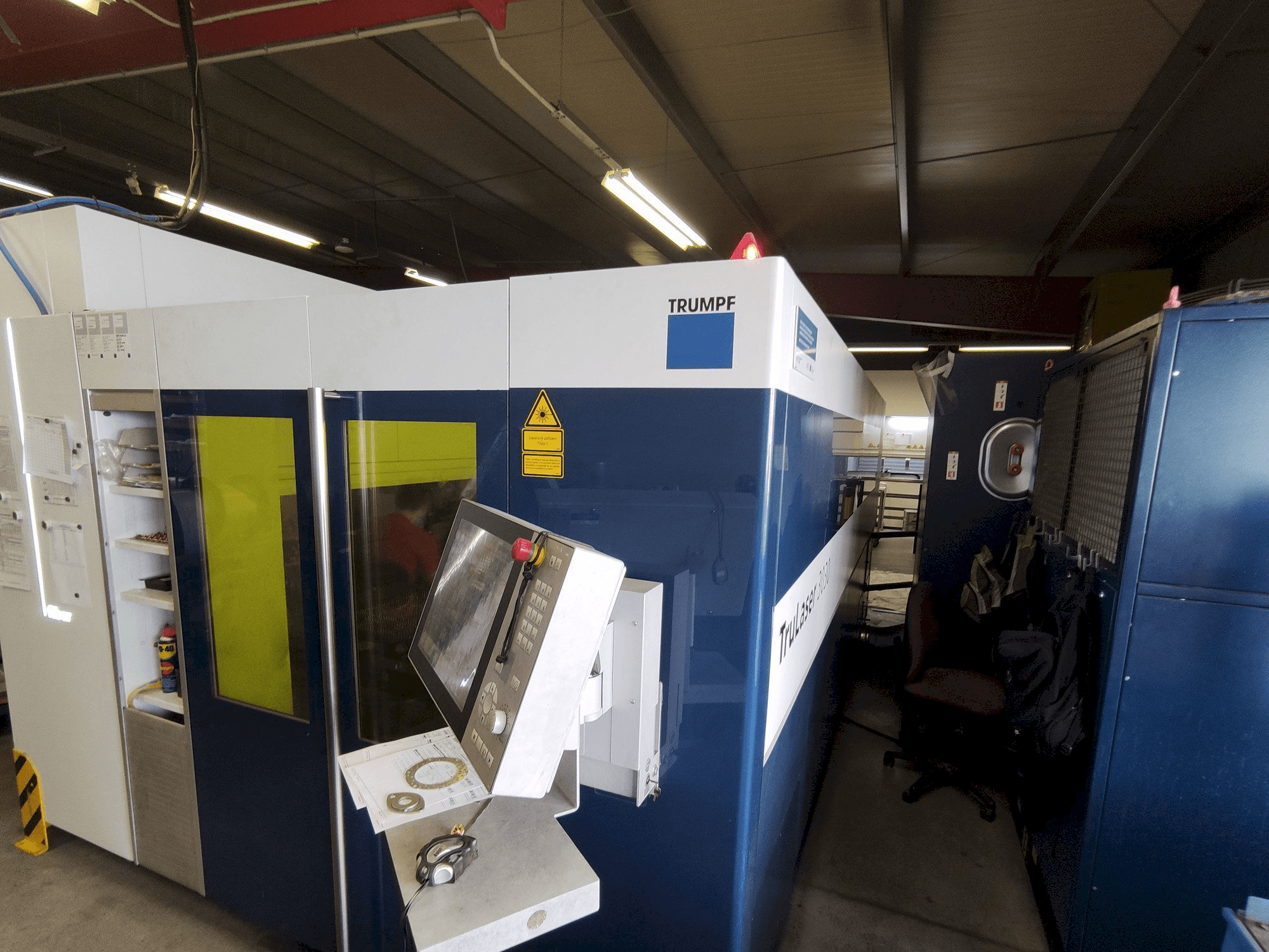 Vooraanzicht van Trumpf TruLaser 3030 Fiber machine
