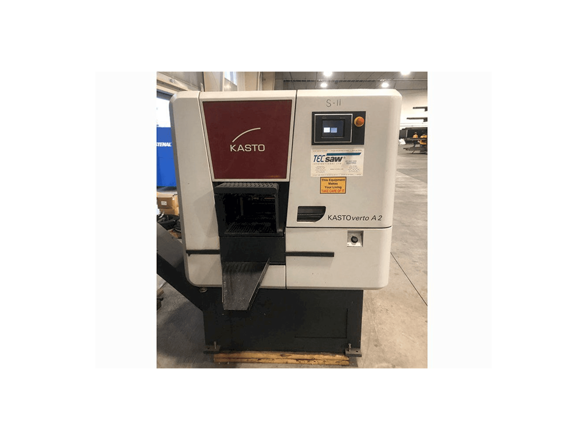 Vooraanzicht van KASTO verto A2 machine