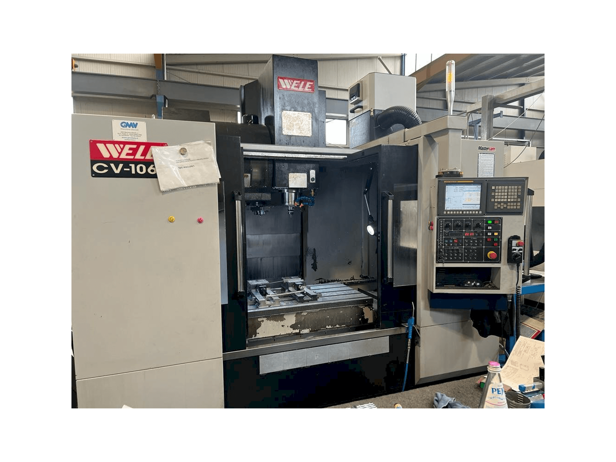 Vooraanzicht van Wele CV 1060 machine