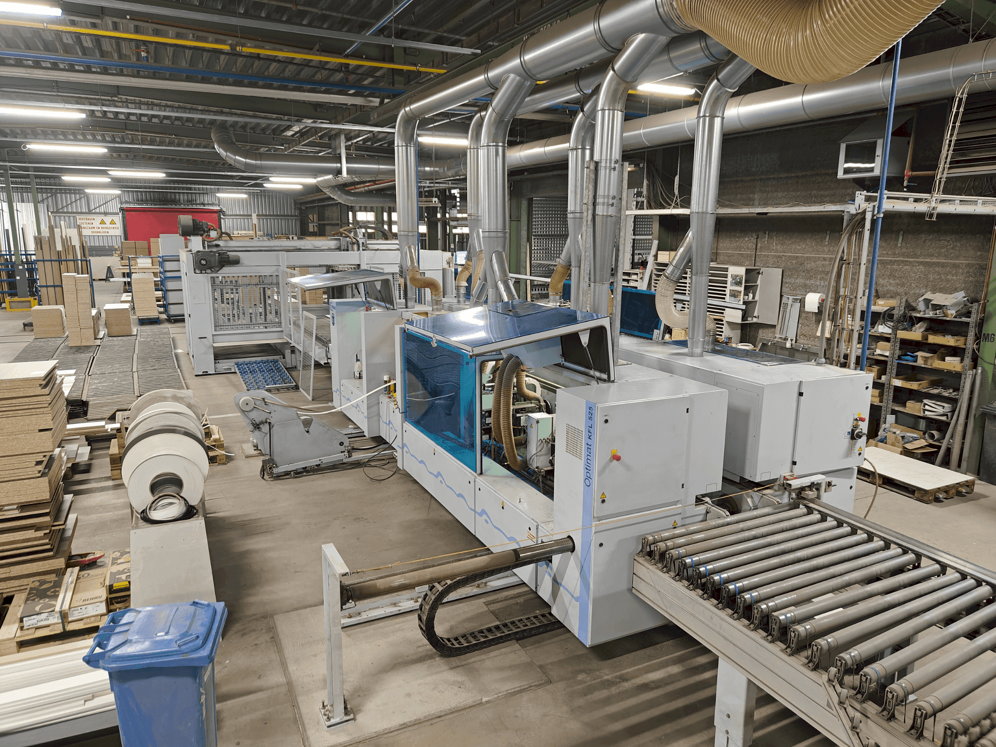 Vooraanzicht van HOMAG Edgebanding line machine