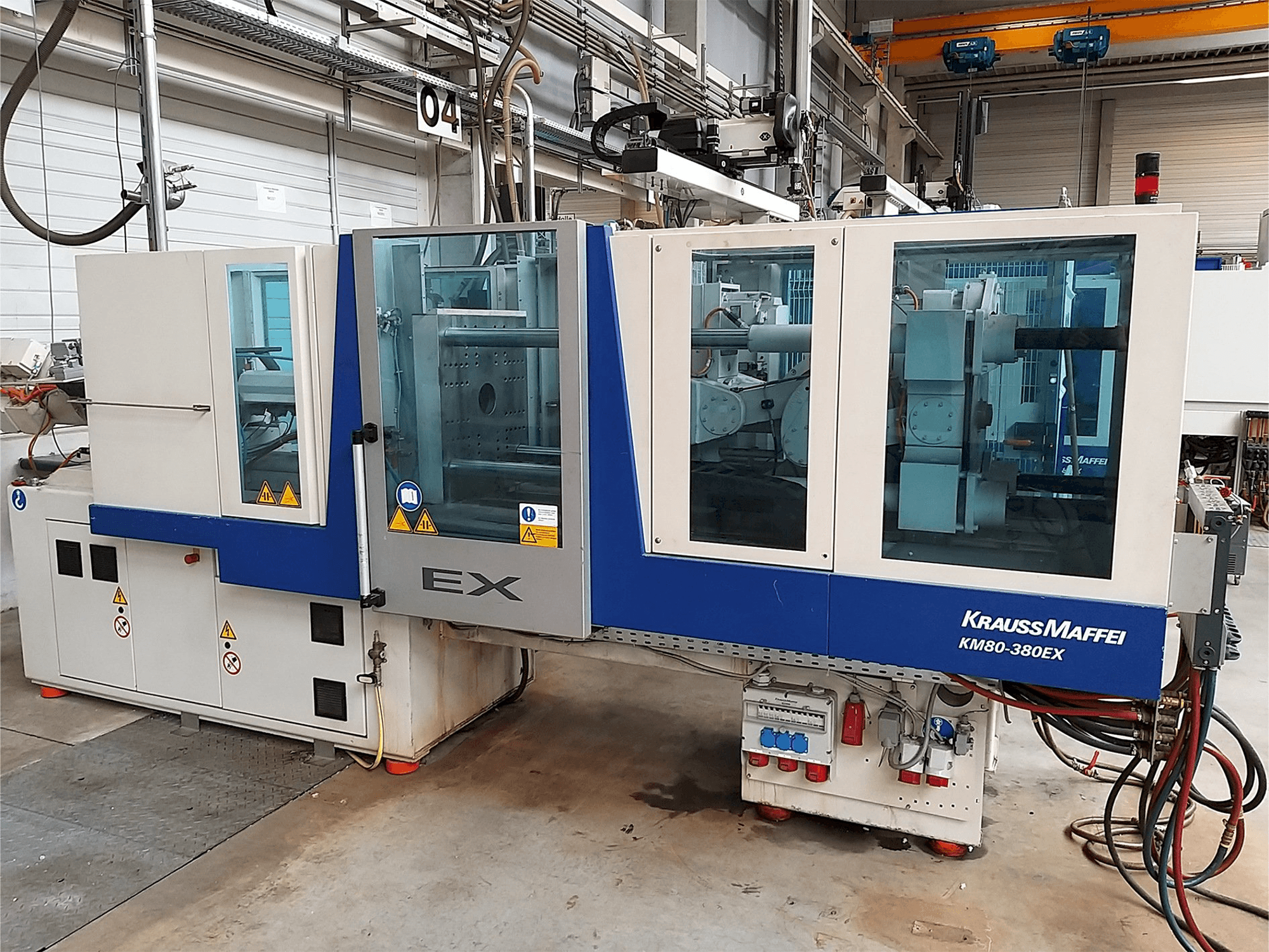 Vooraanzicht van Krauss Maffei 80-380 Ex machine