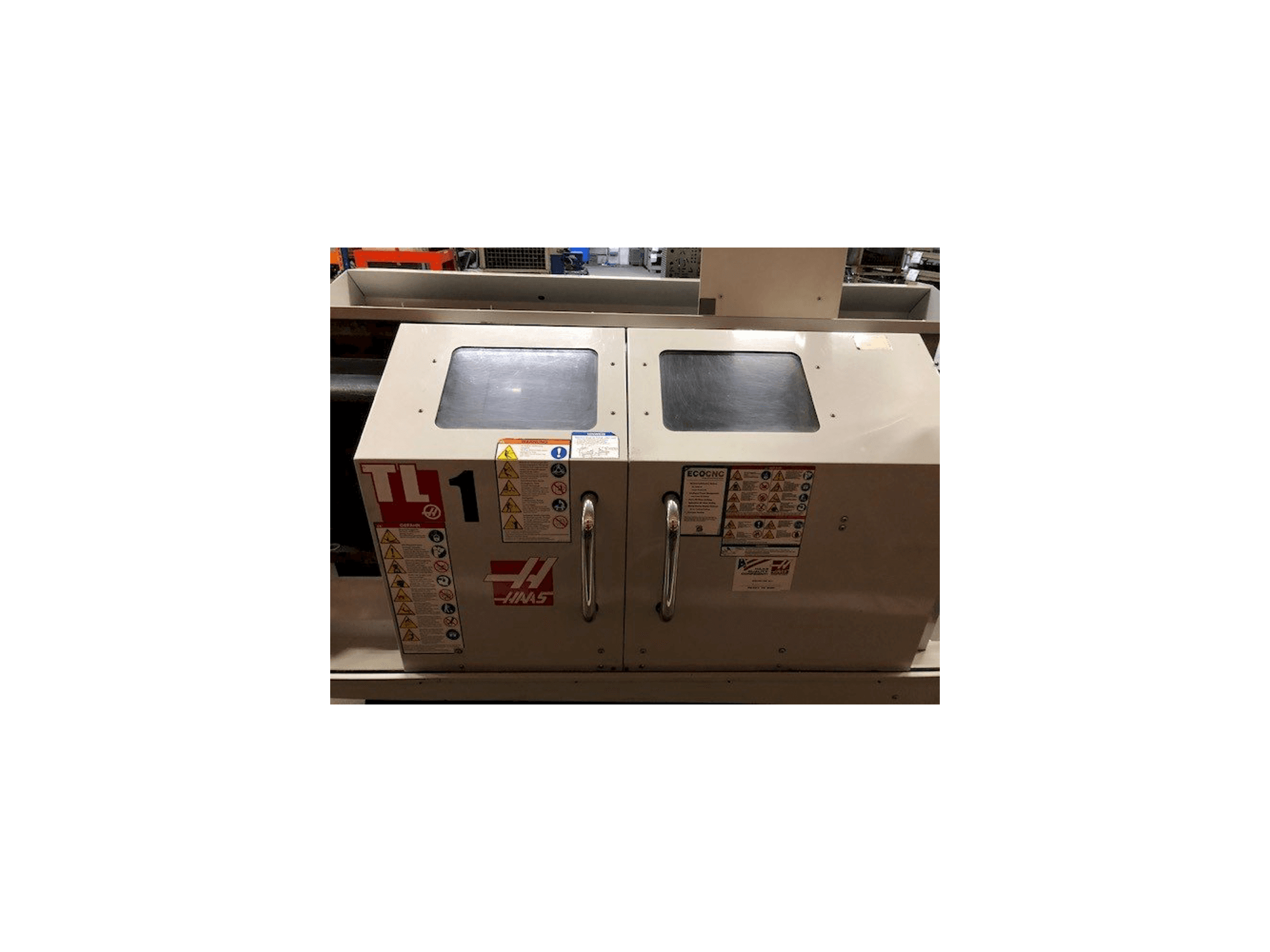 Vooraanzicht van HAAS TL-1 machine