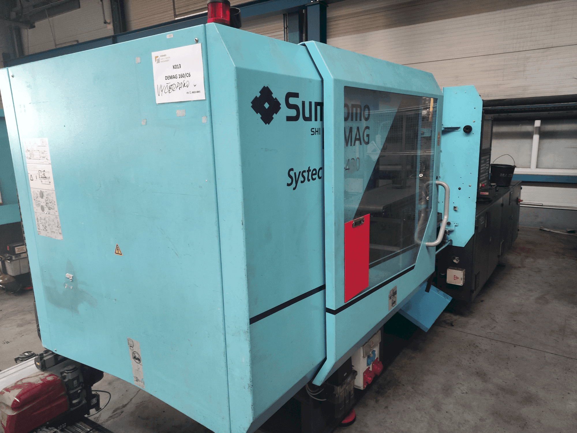 Vooraanzicht van DEMAG Systec 160-520/430 machine