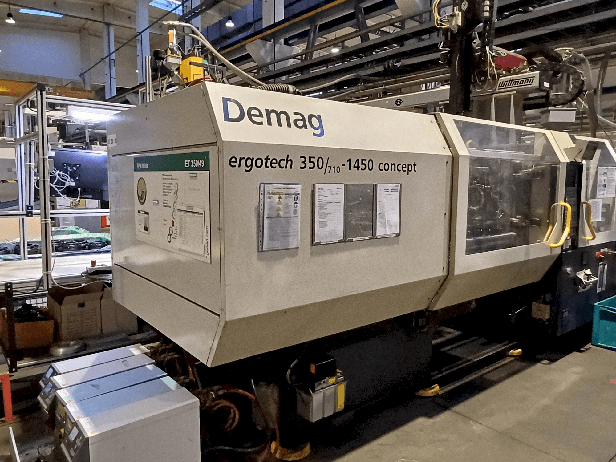 Vooraanzicht van SUMITOMO SHI DEMAG Ergotech 350 Concept machine