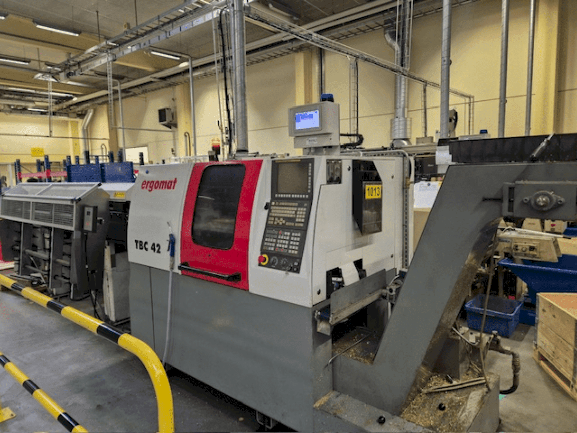 Vooraanzicht van ERGOMAT TBC-42 machine