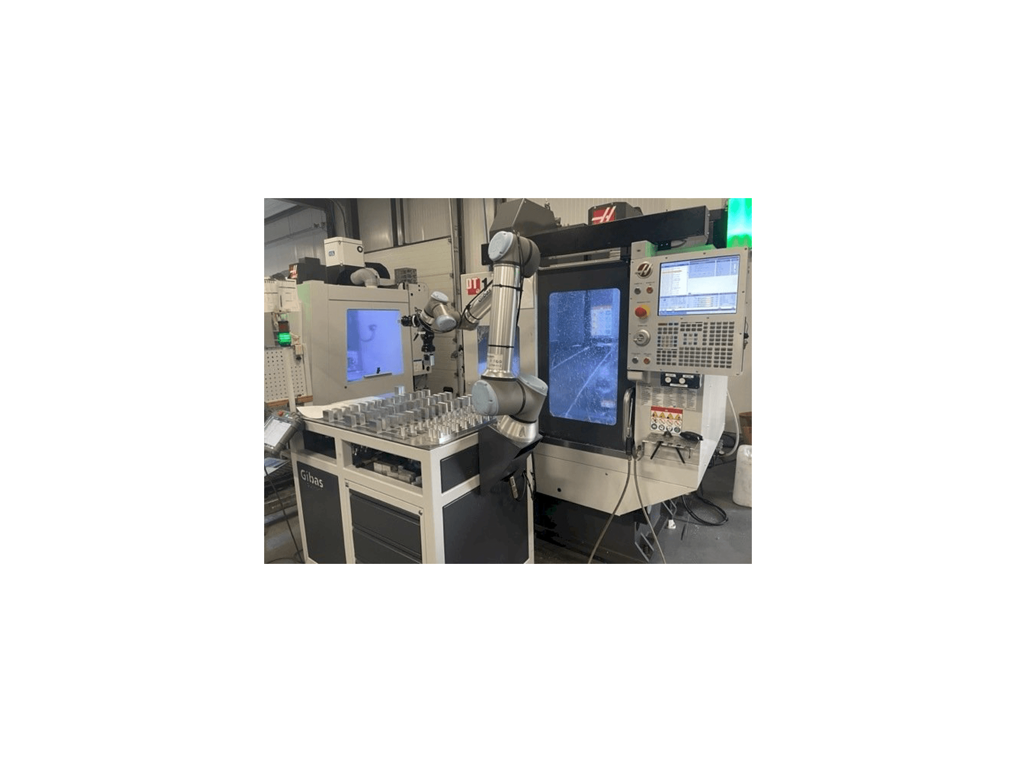 Vooraanzicht van HAAS DT-1 machine