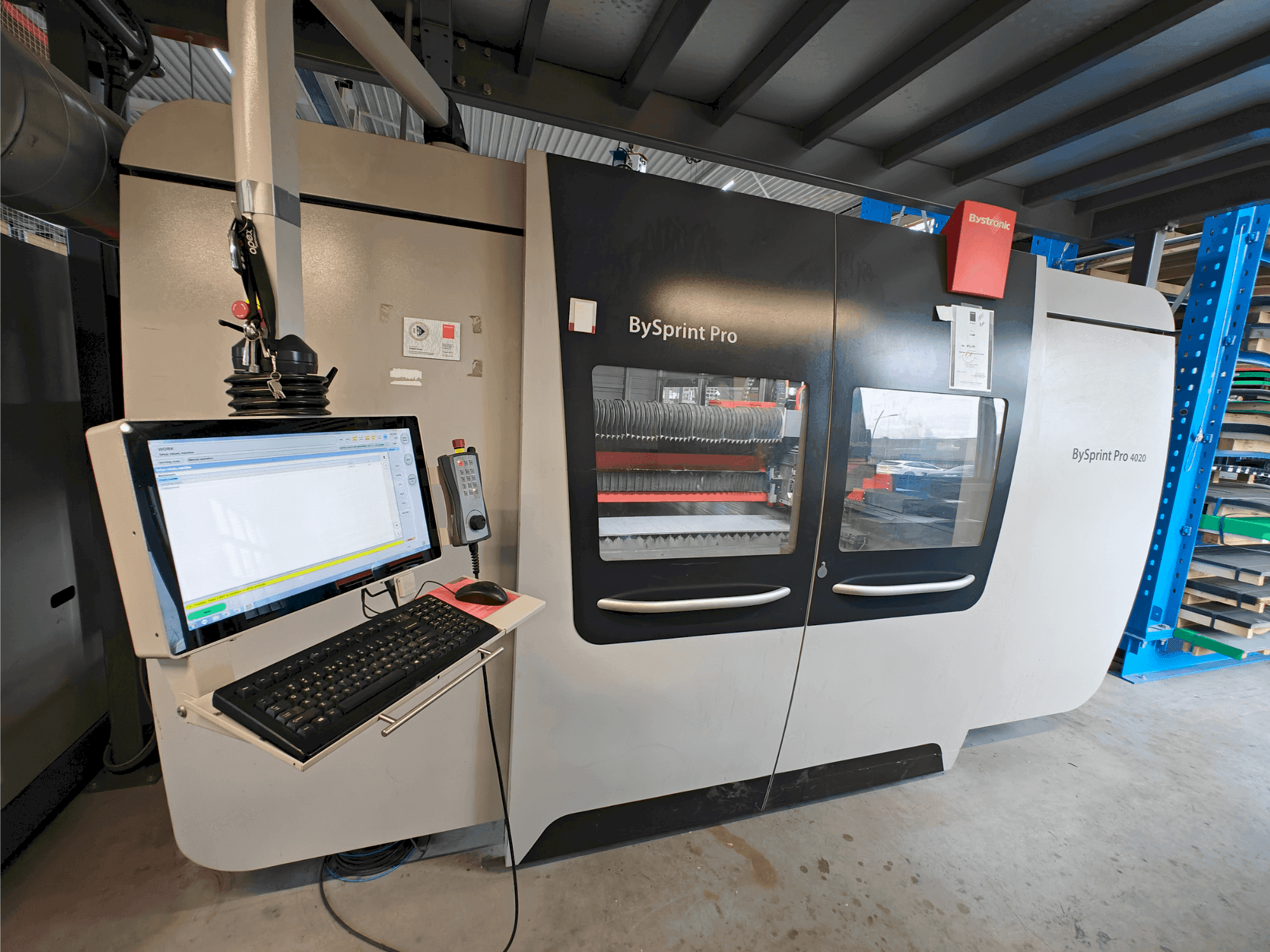 Vooraanzicht van Bystronic Bysprint Pro 4020 machine