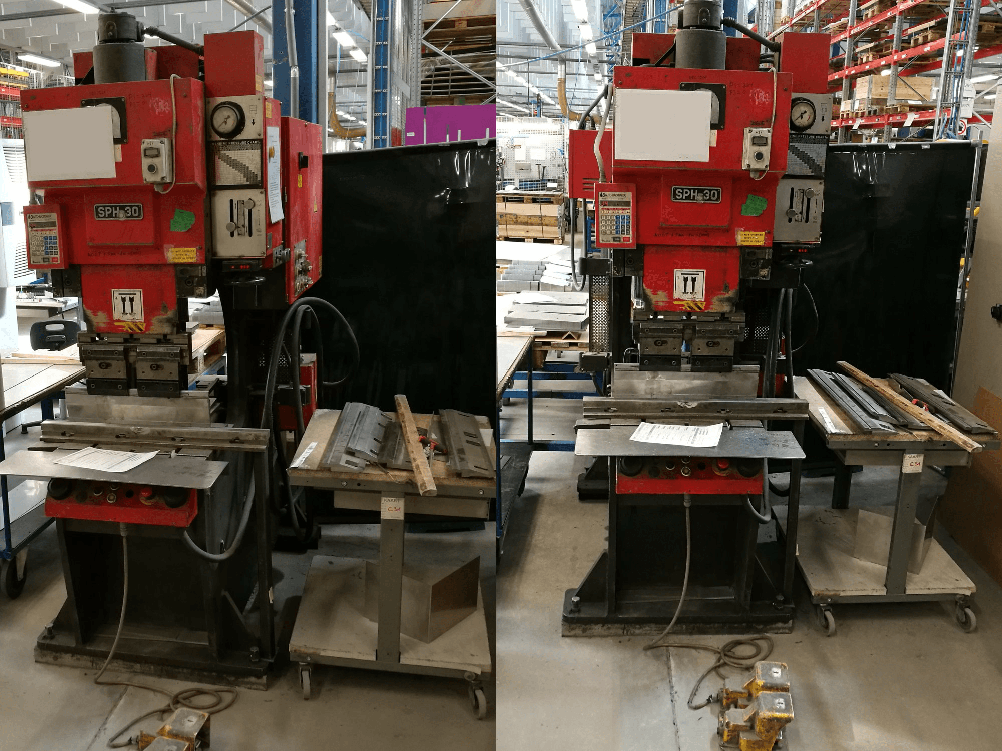 Vooraanzicht van AMADA SPH-30C machine