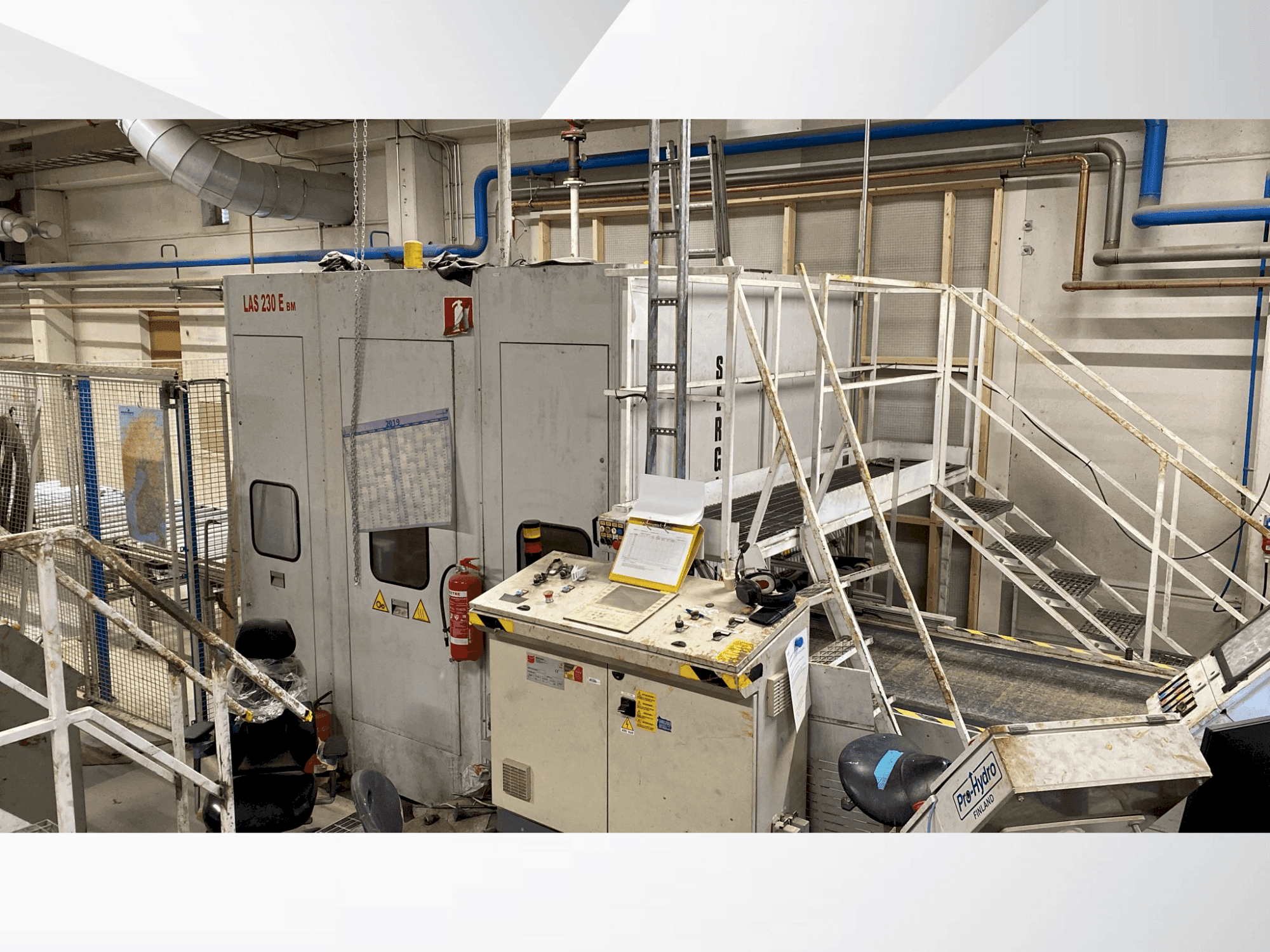 Vooraanzicht van SERGIANI LAS 230BM machine