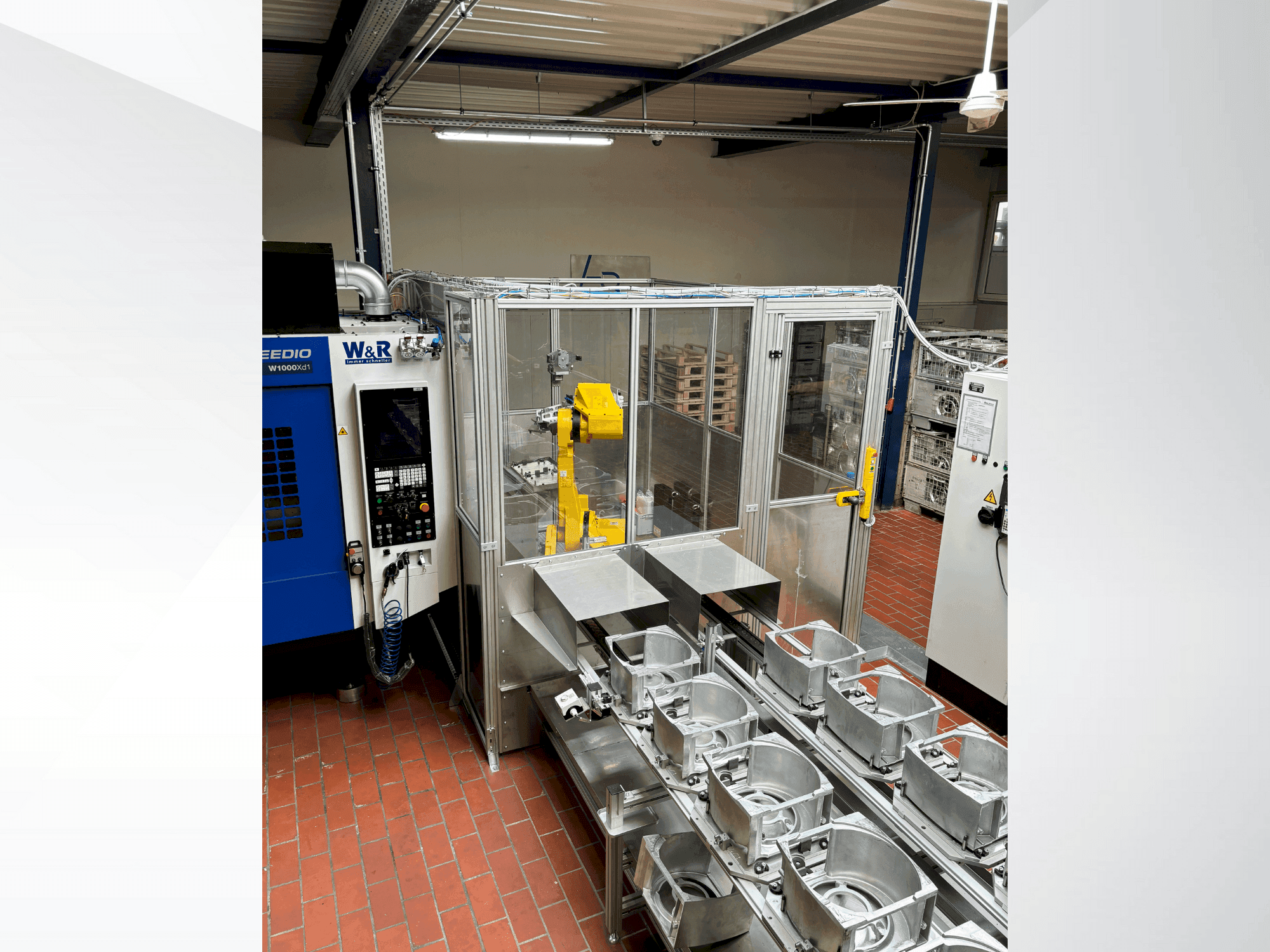Vooraanzicht van FANUC M710 iC 70 machine