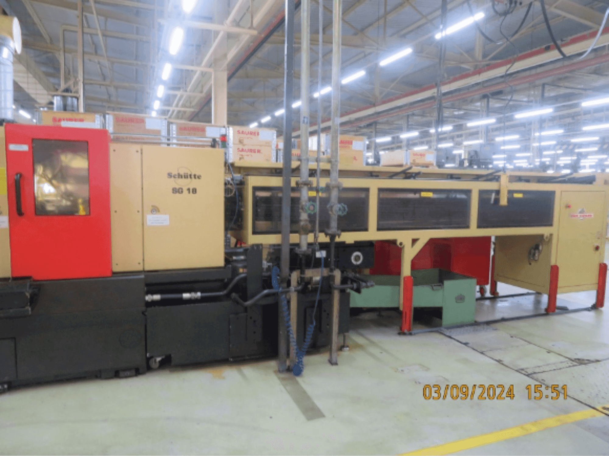 Vooraanzicht van Schütte SG18 machine