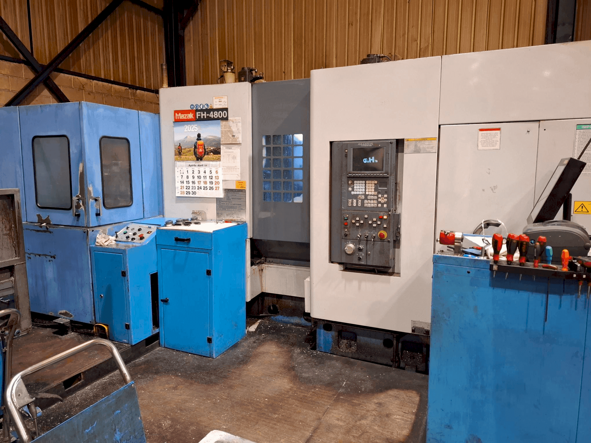 Vooraanzicht van Mazak FH-4800 machine