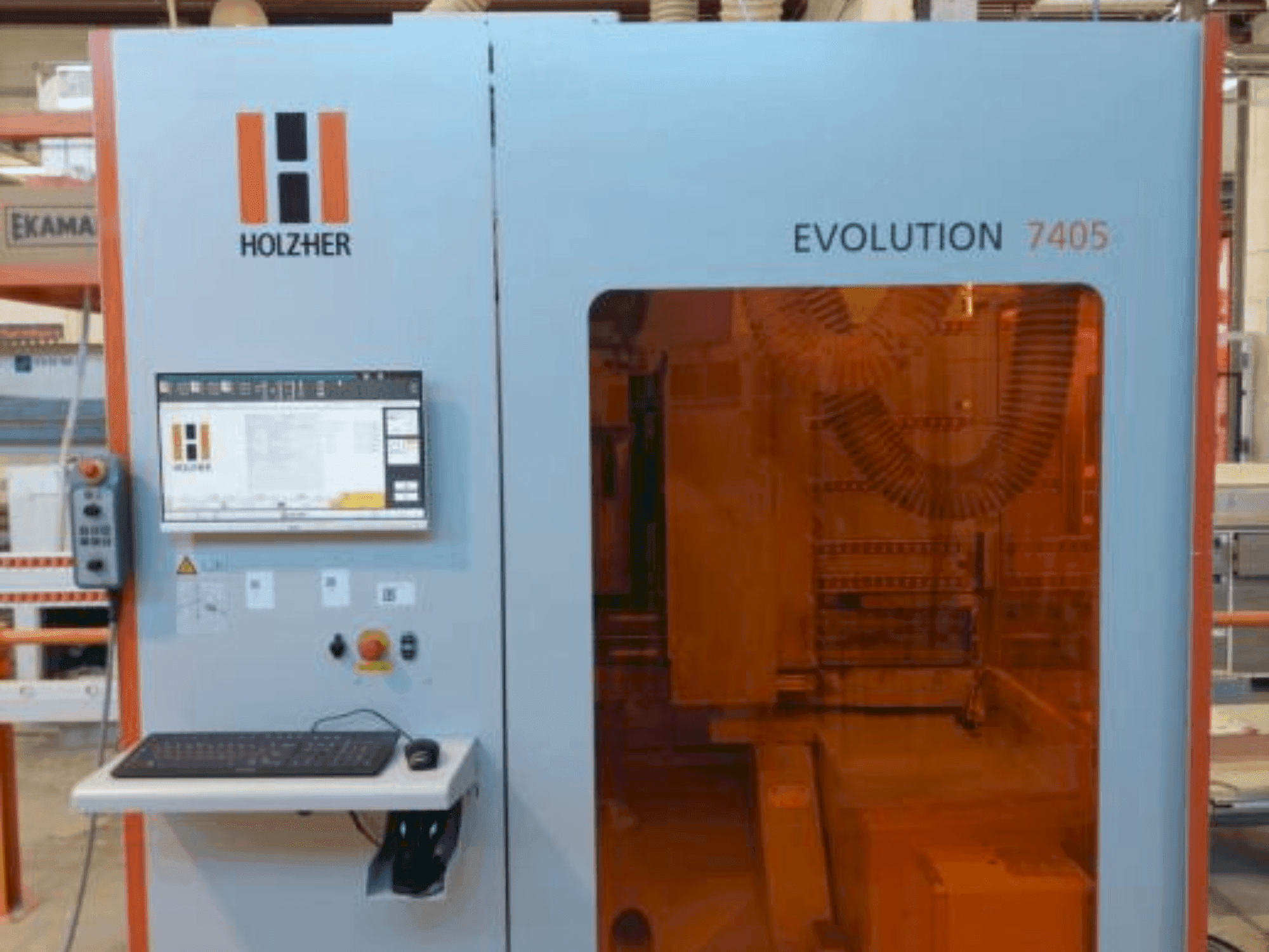 Vooraanzicht van HOLZHER Evolution 7405 machine