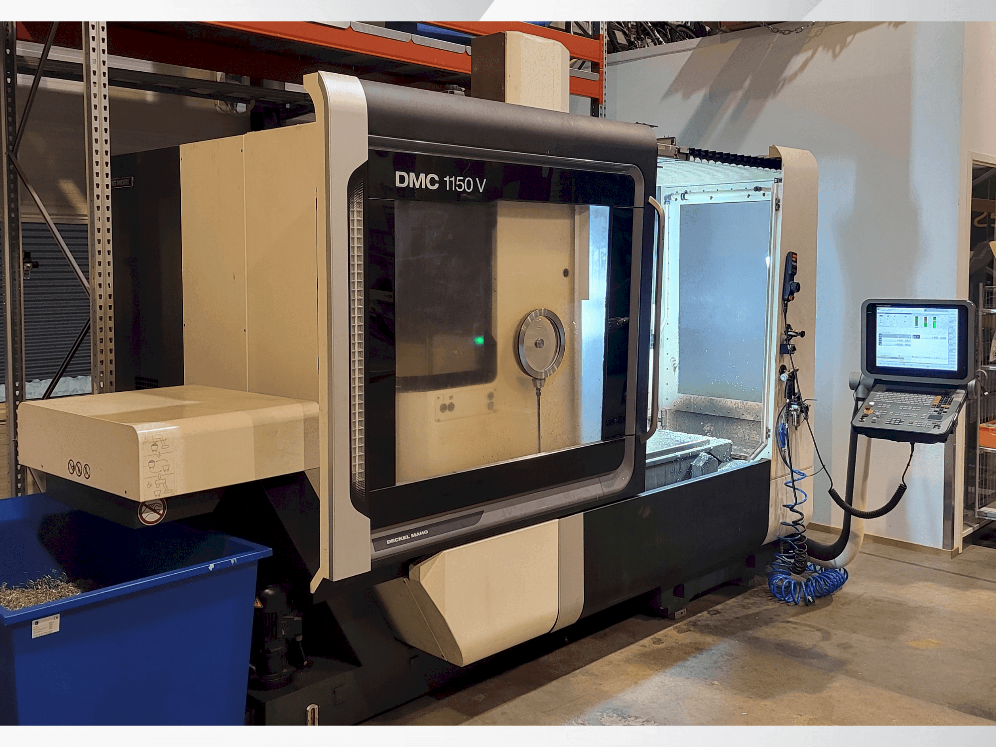 Vooraanzicht van DMG MORI DMC1150V machine