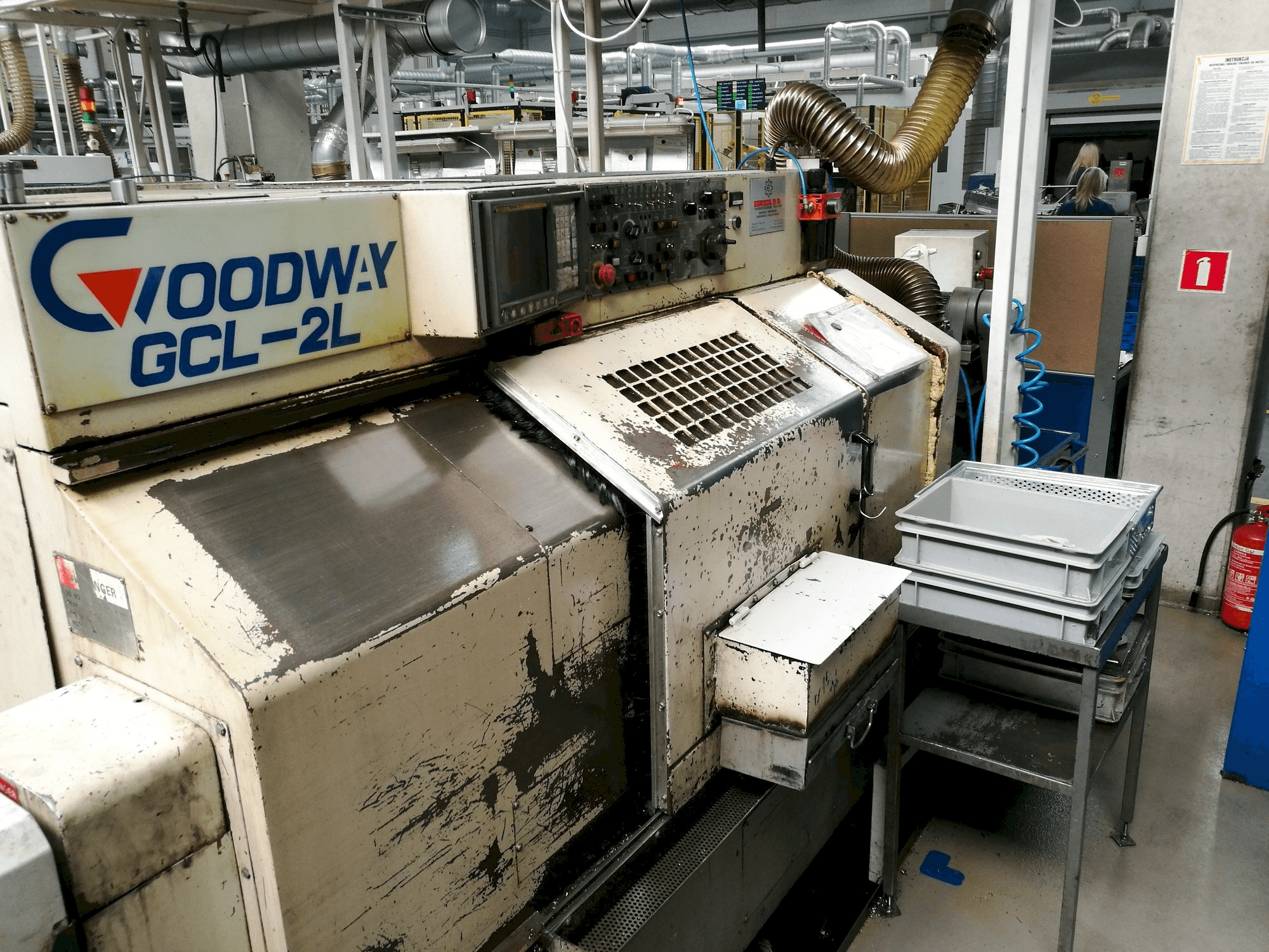 Vooraanzicht van Goodway GCL-2L machine