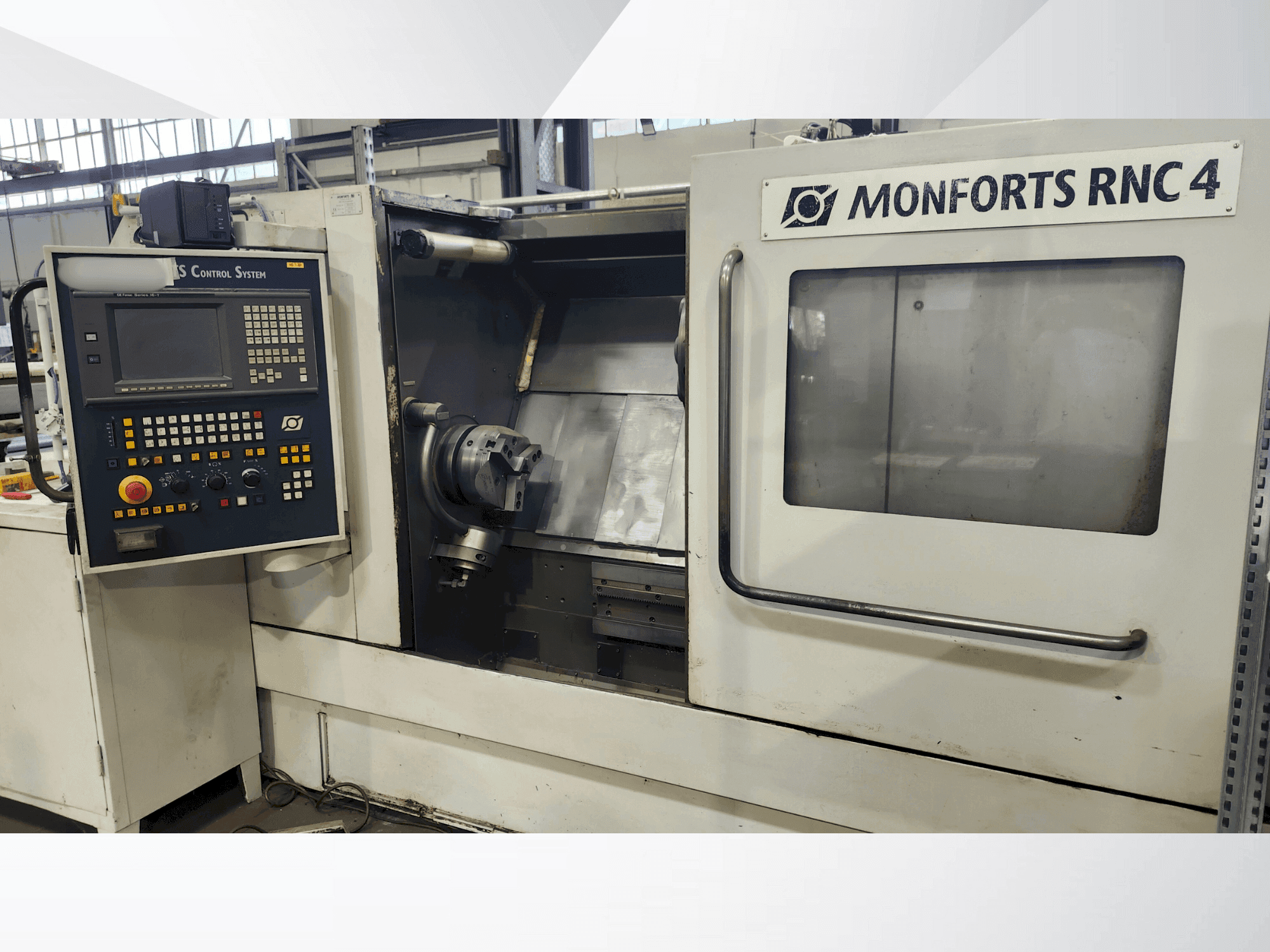 Vooraanzicht van Monforts RNC 4 machine