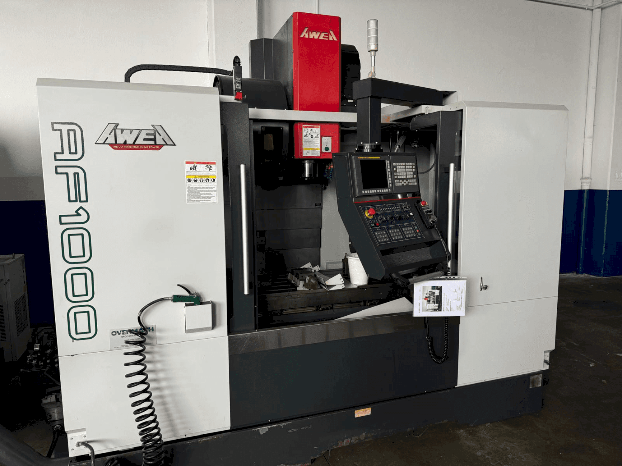 Vooraanzicht van AWEA AF-1000 machine