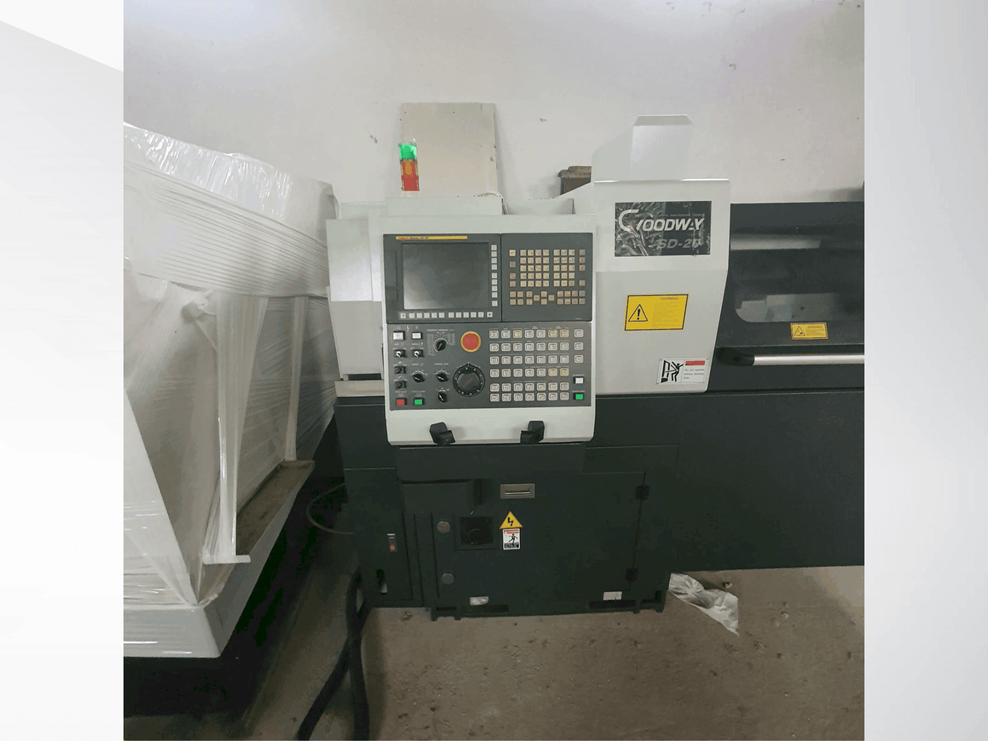 Vooraanzicht van Goodway SD 20 machine