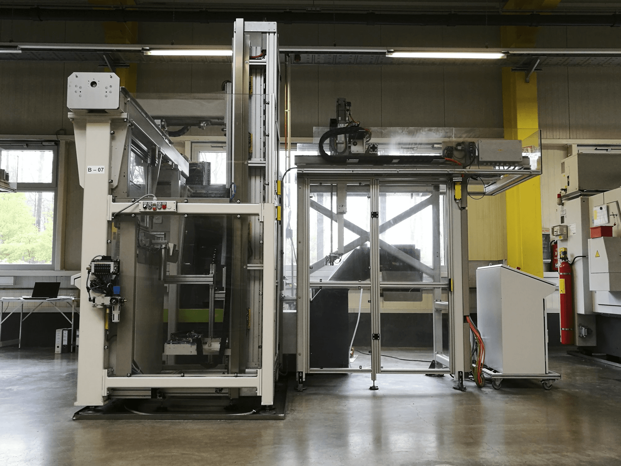 Vooraanzicht van Benzinger GOFuture-B1 machine