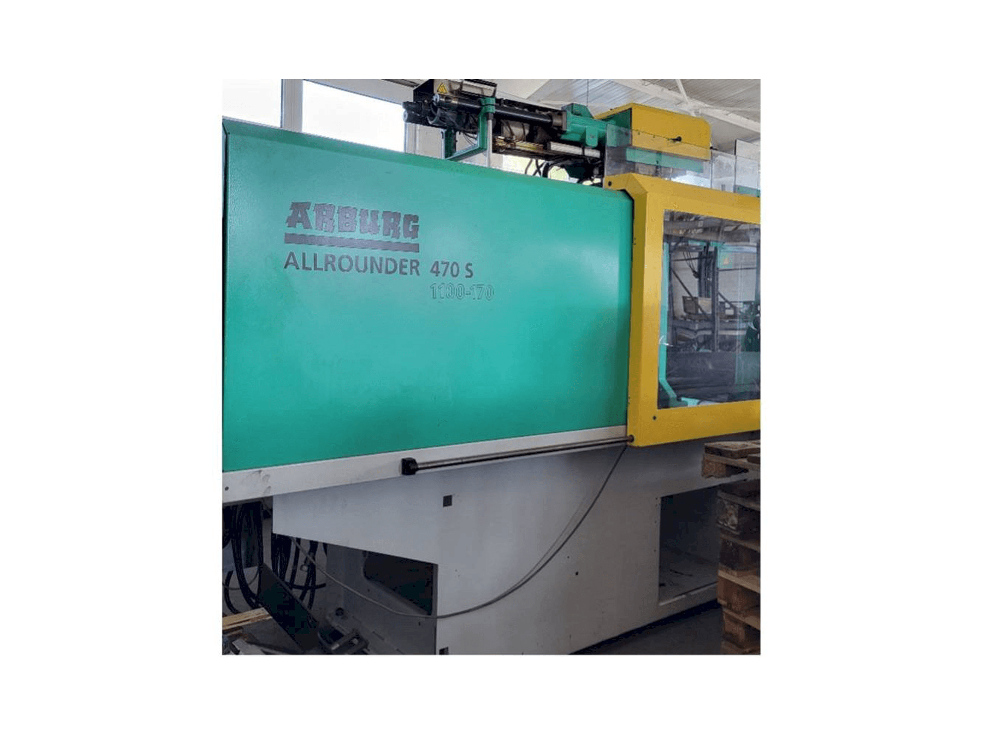 Vooraanzicht van Arburg Allrounder 470S 1100 - 170/170 machine
