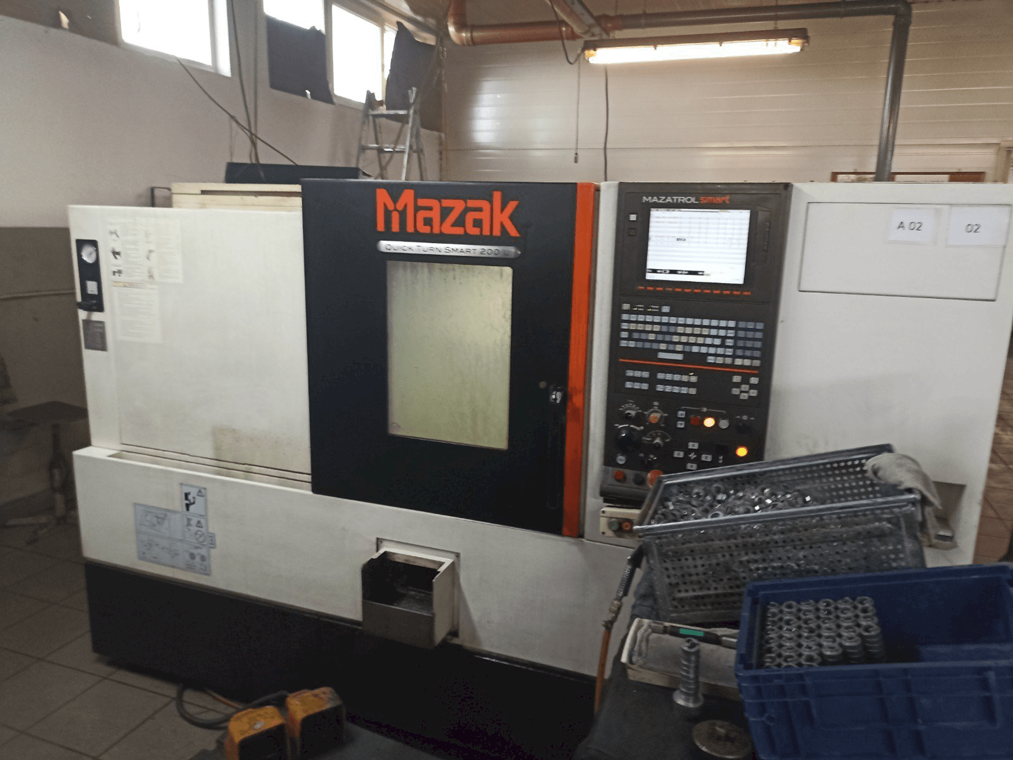 Vooraanzicht van Mazak Quick Turn Smart 200L machine