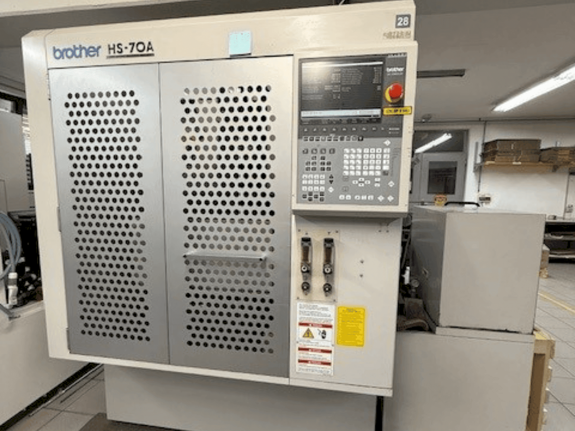 Vooraanzicht van Brother HS-70A machine