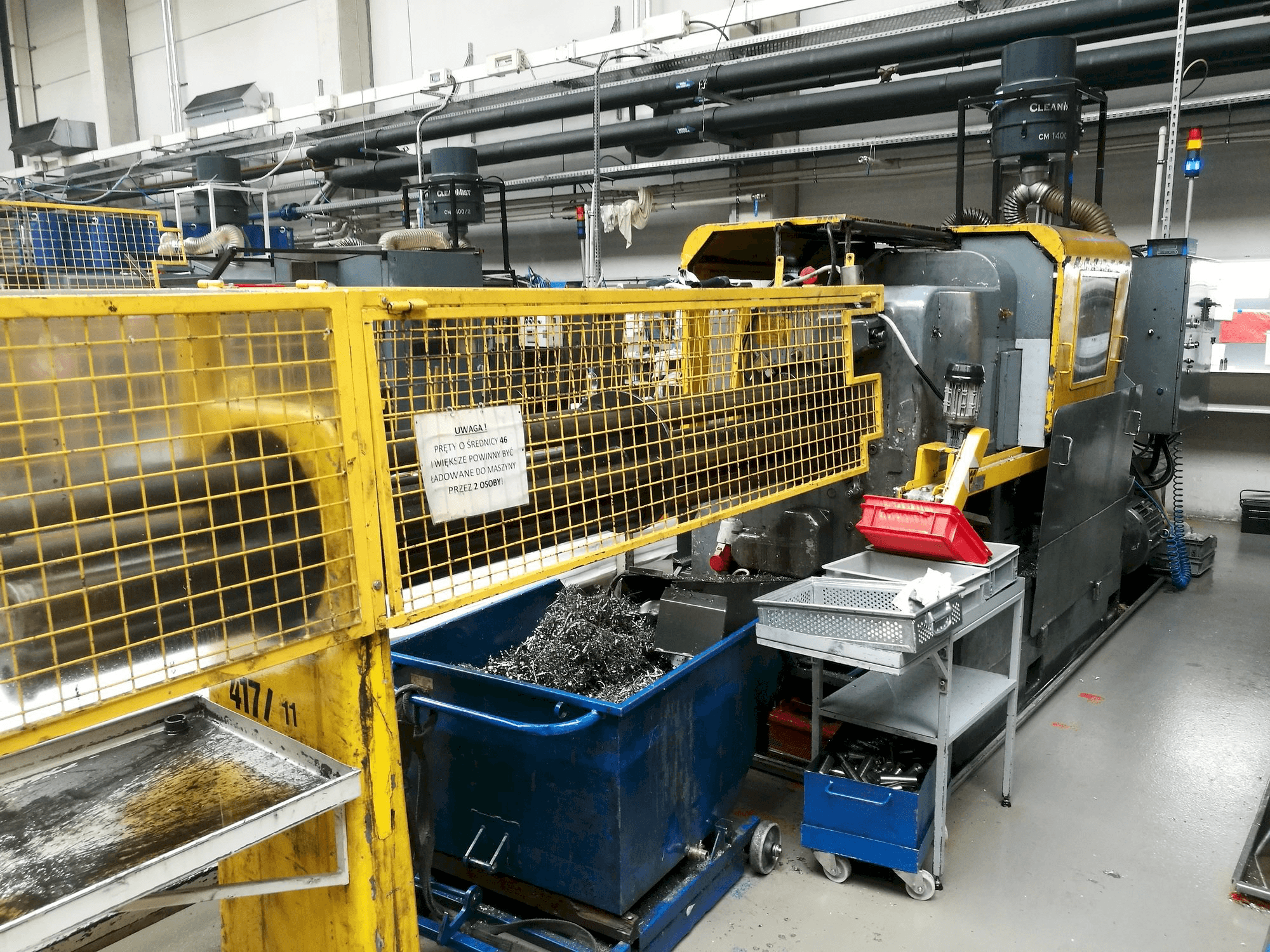 Vooraanzicht van Wickman 1 3/8"-6 machine