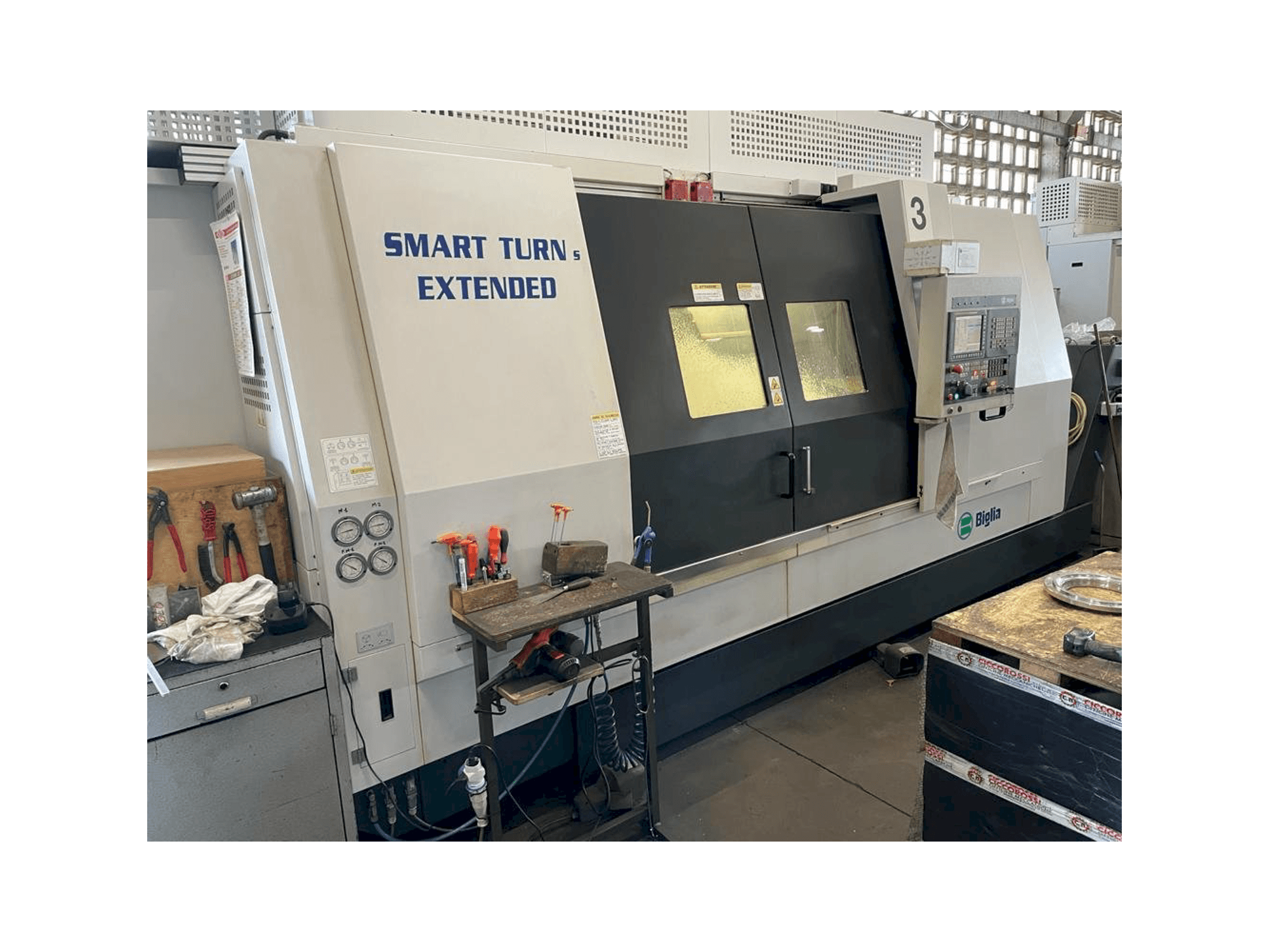 Vooraanzicht van Biglia Smart Turn S Extended machine