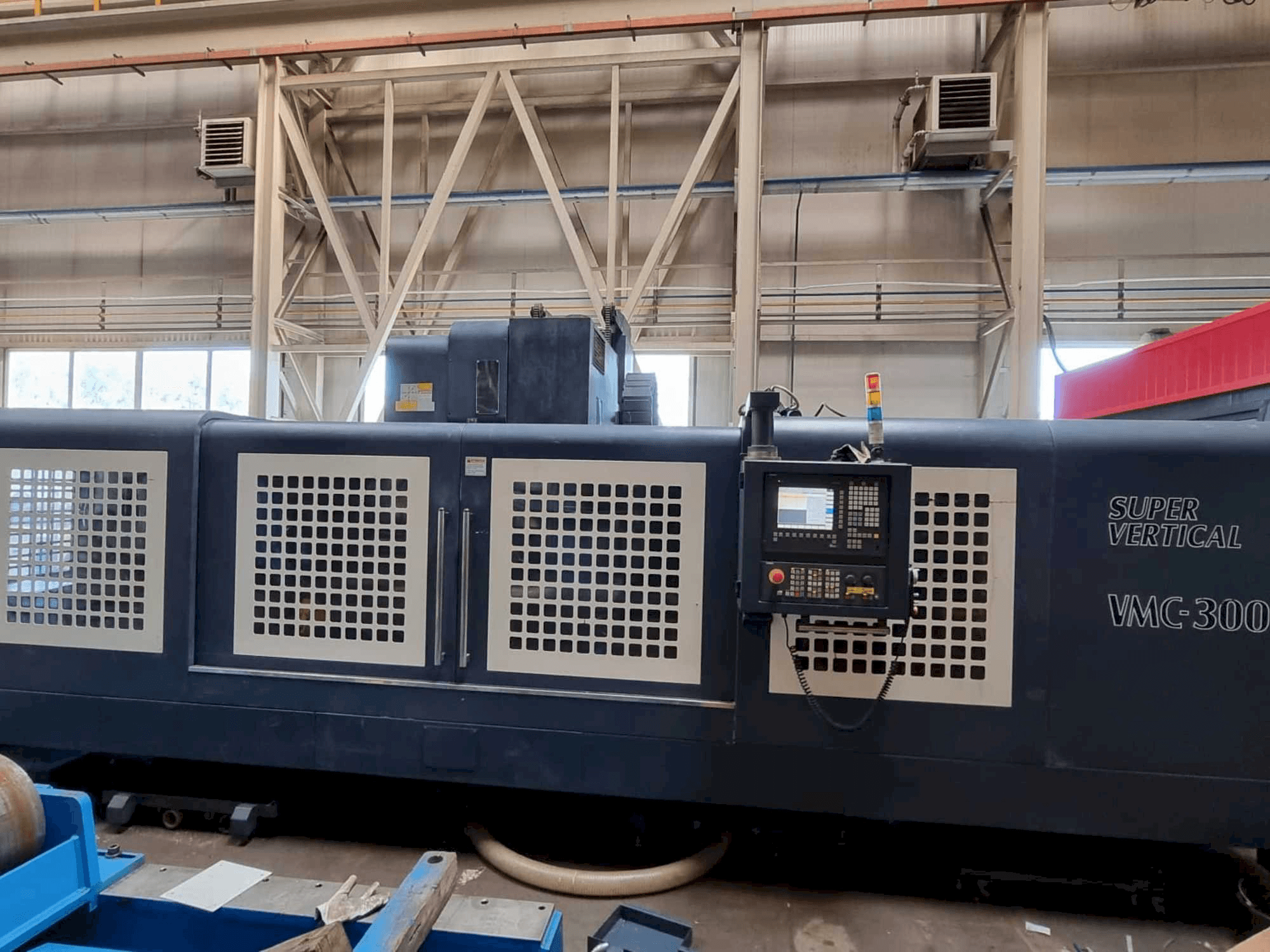 Vooraanzicht van Johnford VMC-3000S machine