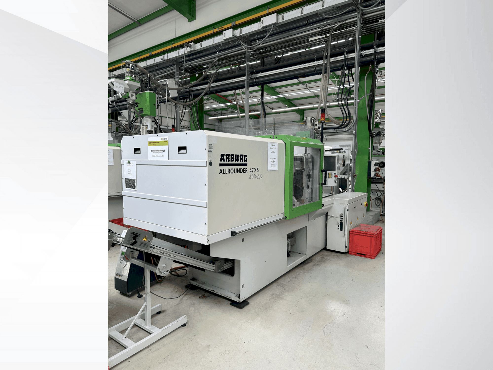 Vooraanzicht van Arburg 470 S / 800-290 machine