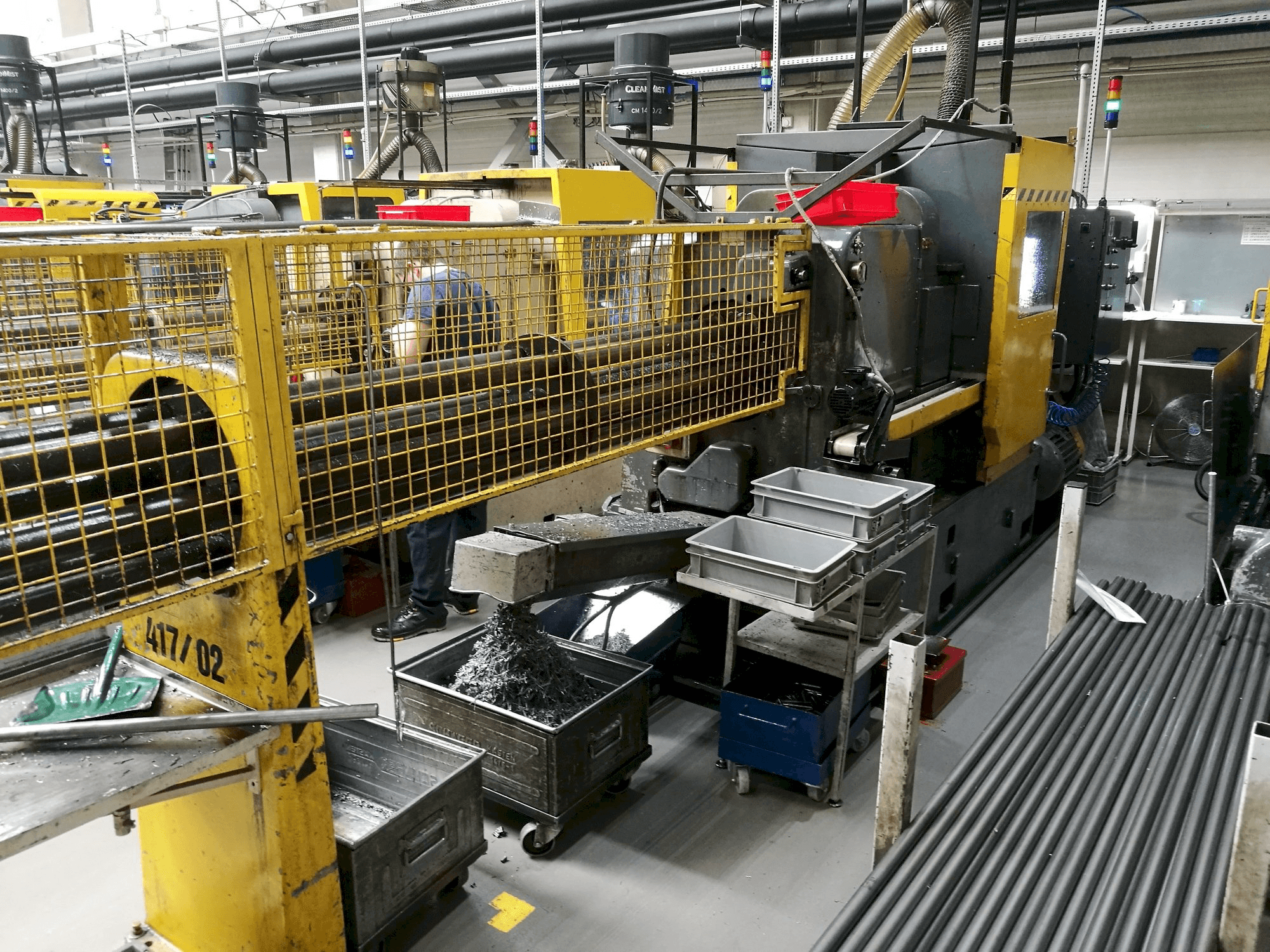 Vooraanzicht van Wickman 1 3/8"-6 machine