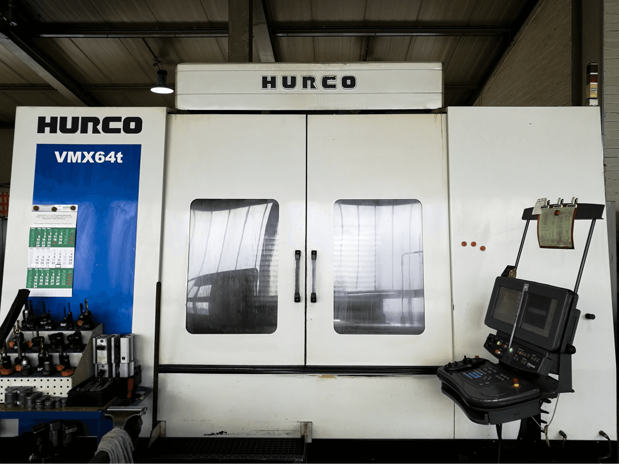 Werkruimte van Hurco VMX64/40T machine