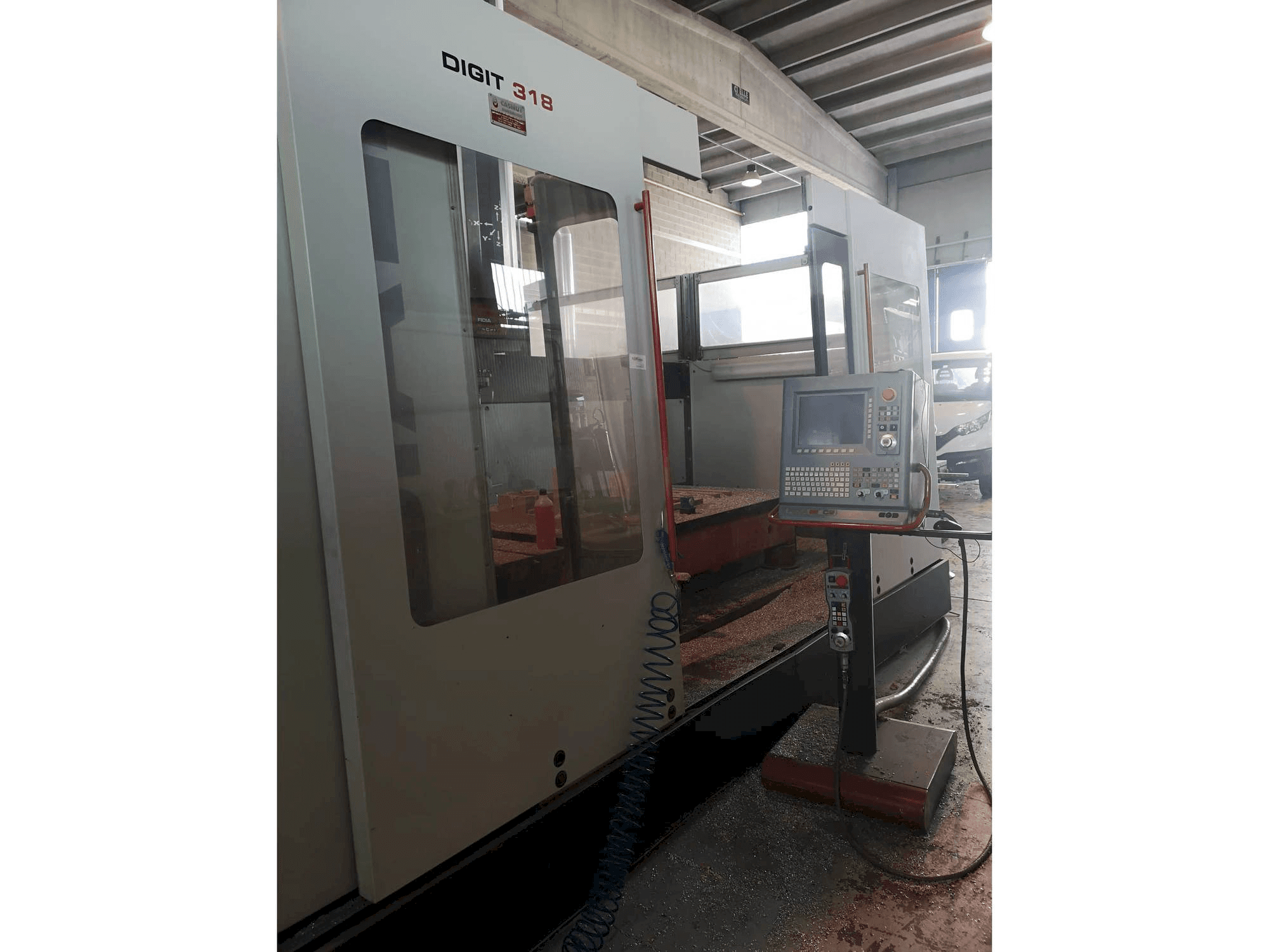 Linkerzijdeaanzicht van Fidia DIGIT 318 FH machine