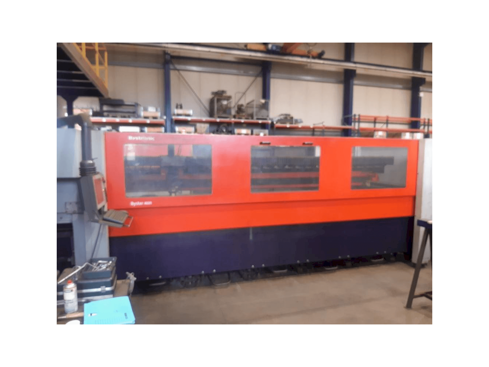 Vooraanzicht van Bystronic Bystar 4020 machine